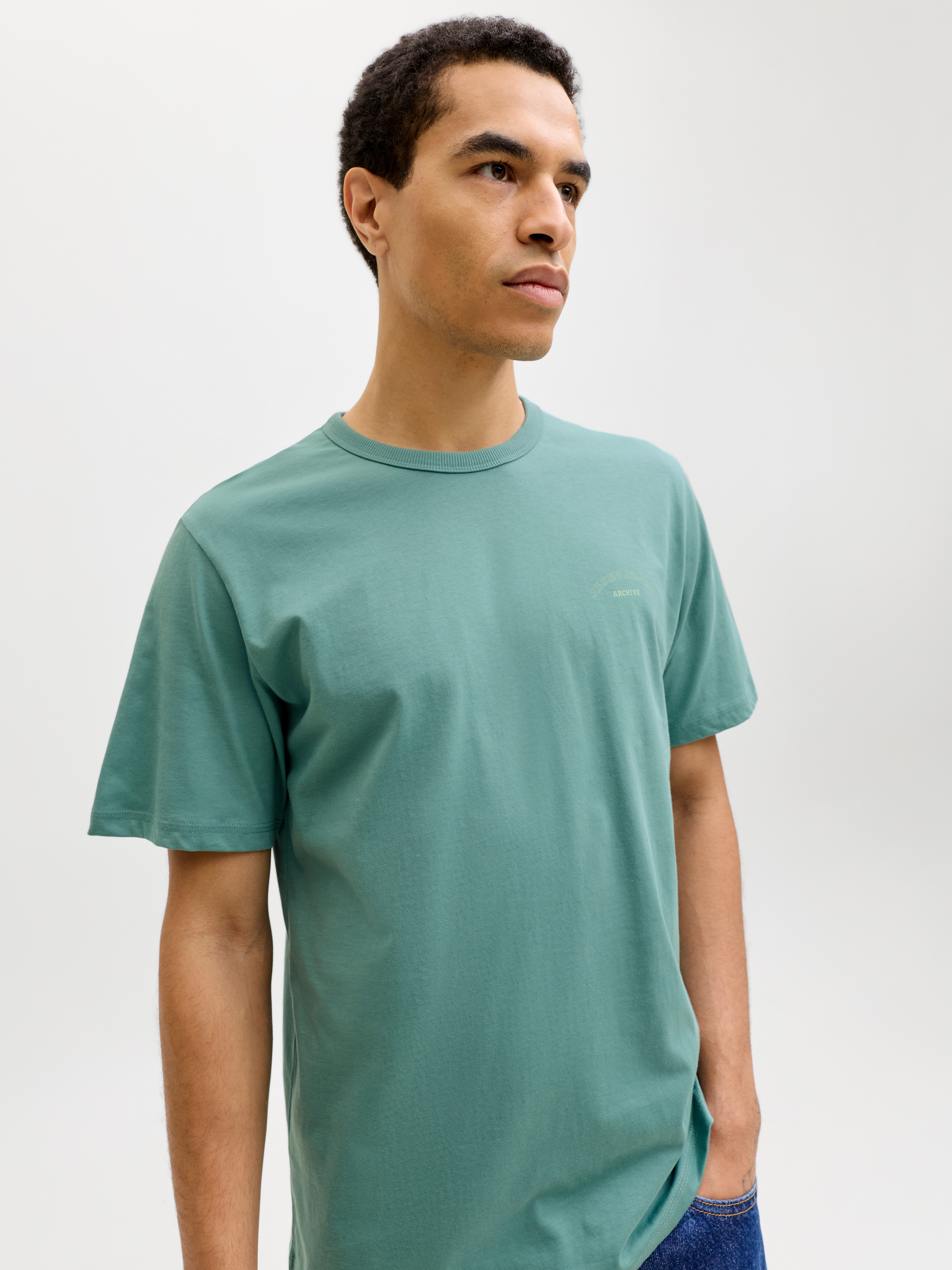 Jack & Jones Rundhalsshirt JJCOLLEGE LOGO TEE SS CREW NECK