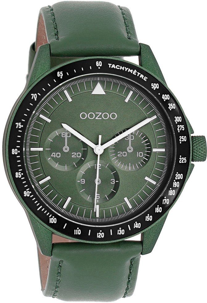 Ø C11111, OOZOO 45 mm IP-beschichtet, grün ca. Metallgehäuse, Quarzuhr