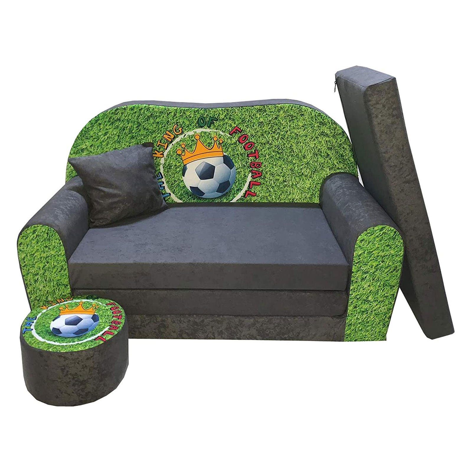 FORTISLINE Kindersitzgruppe Kindersofa Kindercouch Aufklappen Bettfunktion günstig online kaufen