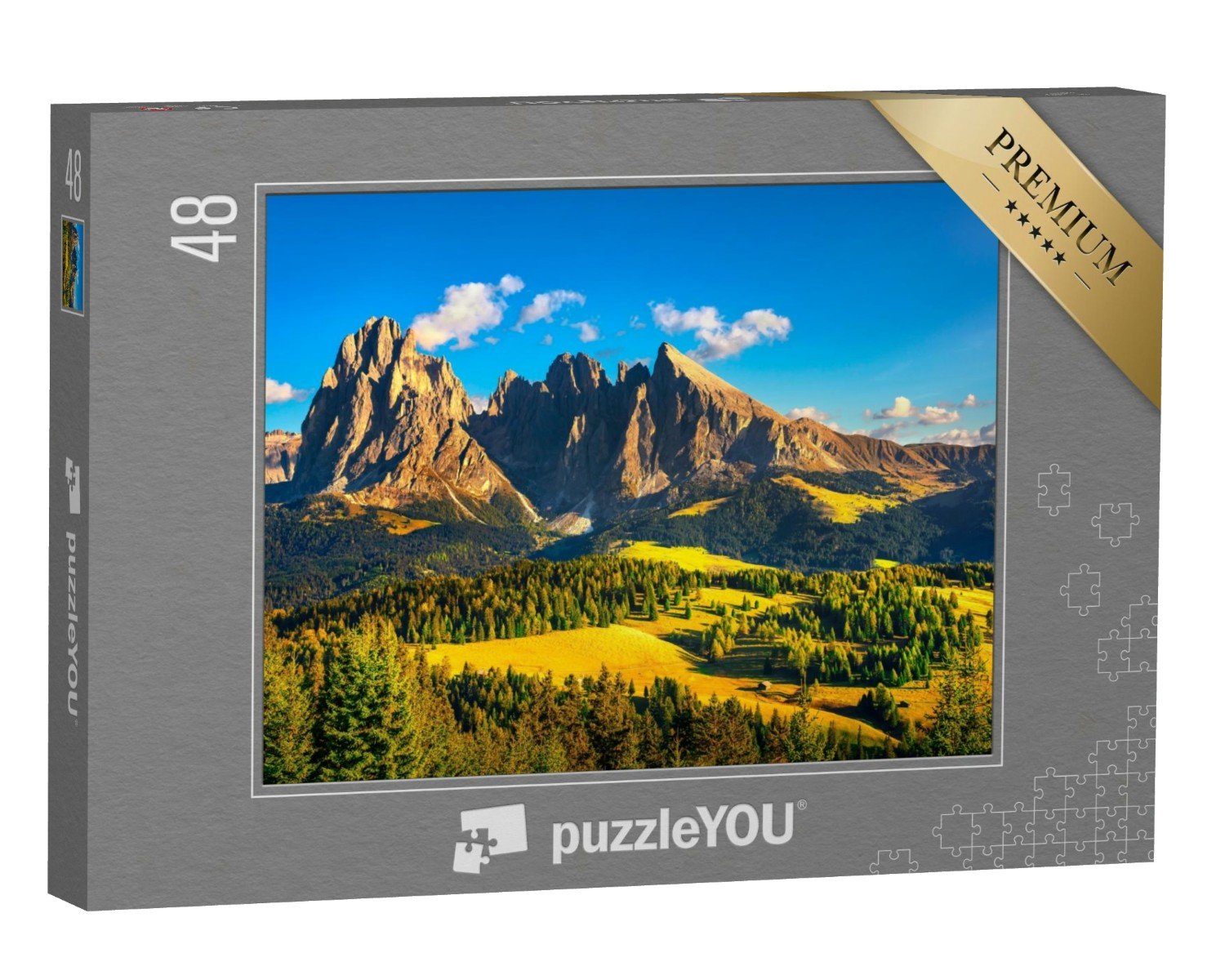 puzzleYOU Puzzle Seiser Alm oder Seiser Alm, 48 Puzzleteile, puzzleYOU-Kollektionen