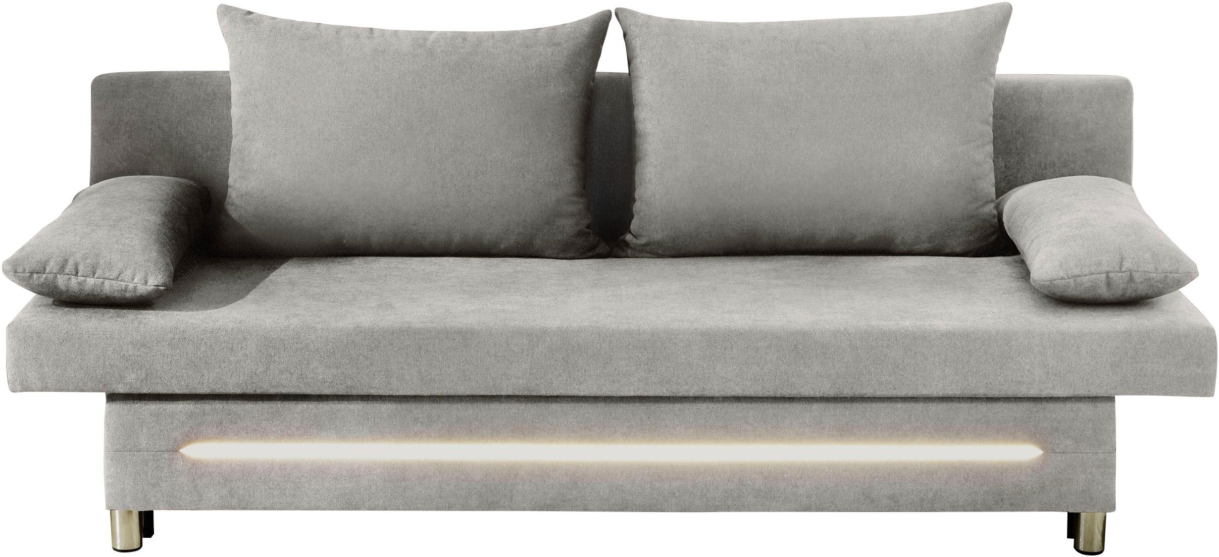 Jockenhöfer Gruppe Schlafsofa Sunrise, B: 191 cm, Liegefl. 120x191 cm, mit Bettfunktion, Bettkasten & Licht, Unser Dauertiefpreis