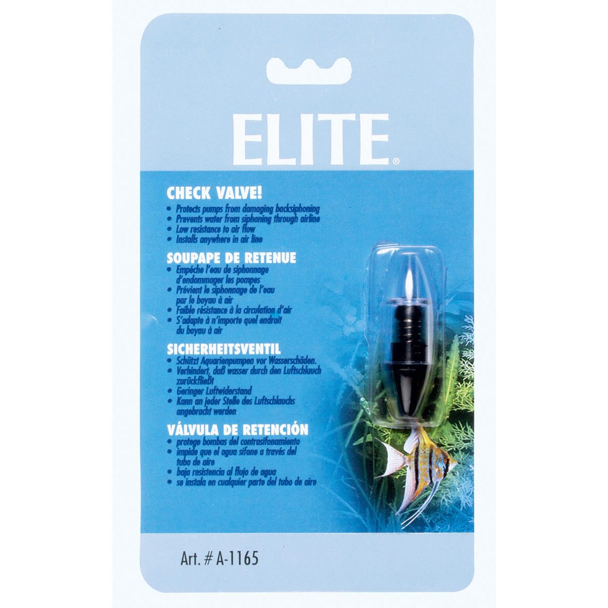 Elite Aquarienpumpe Sicherheitsventil für Durchlüfterpumpen