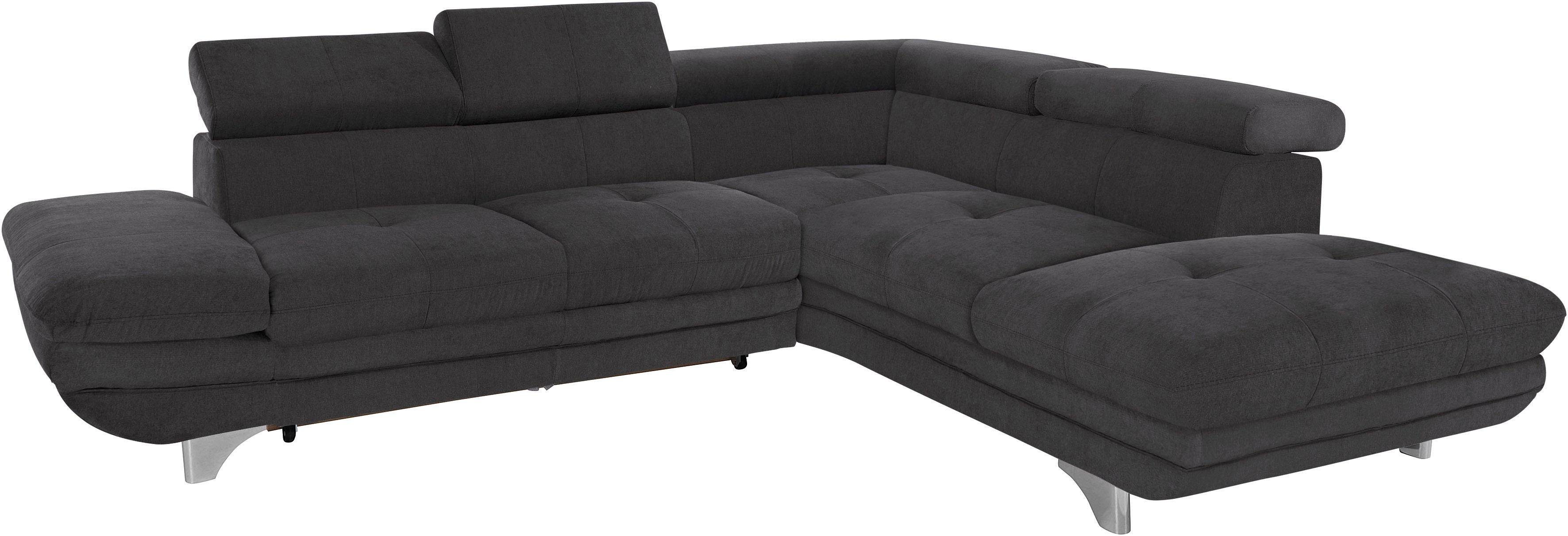 COTTA Ecksofa "Enterprise L-Form", mit Arm- & Kopfteilverstellung, wahlweis günstig online kaufen
