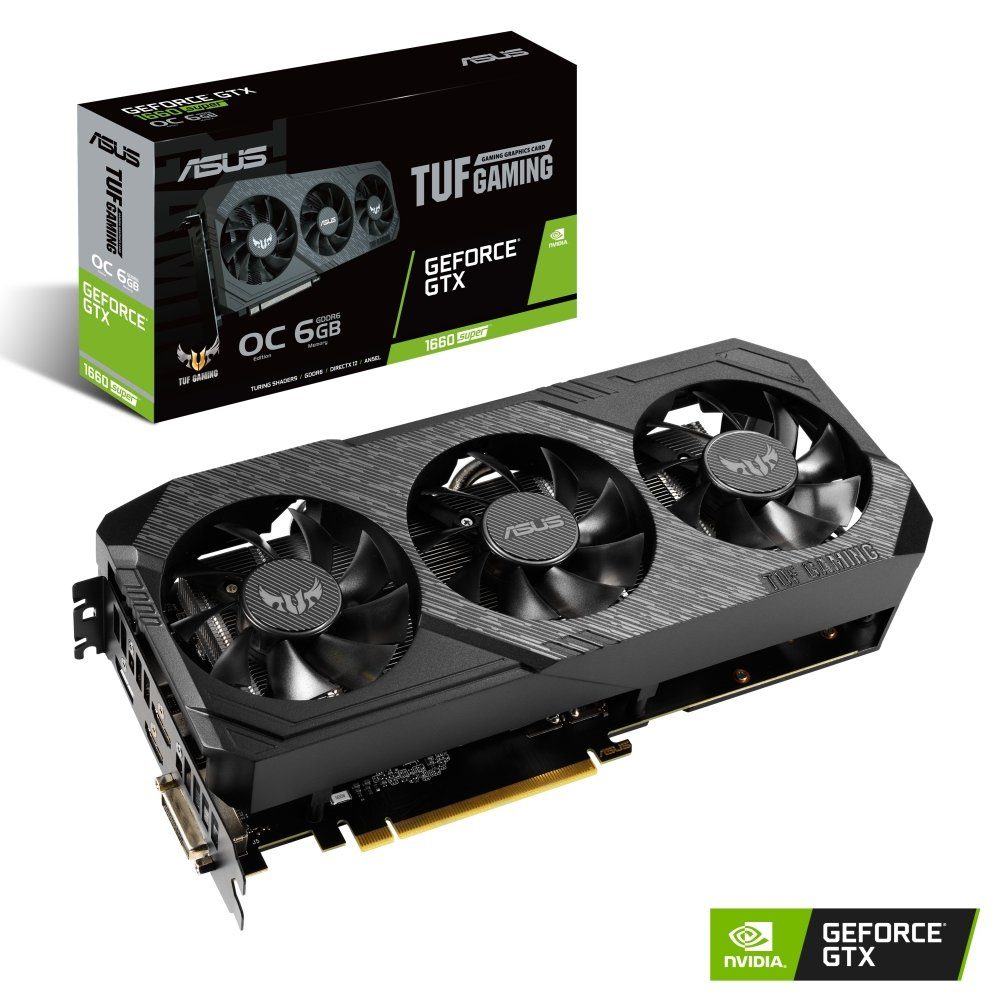 Asus VGA Asus GeForce® GTX 1660 Super 6GB TUF 3X OC Grafikkarte (6 GB ...