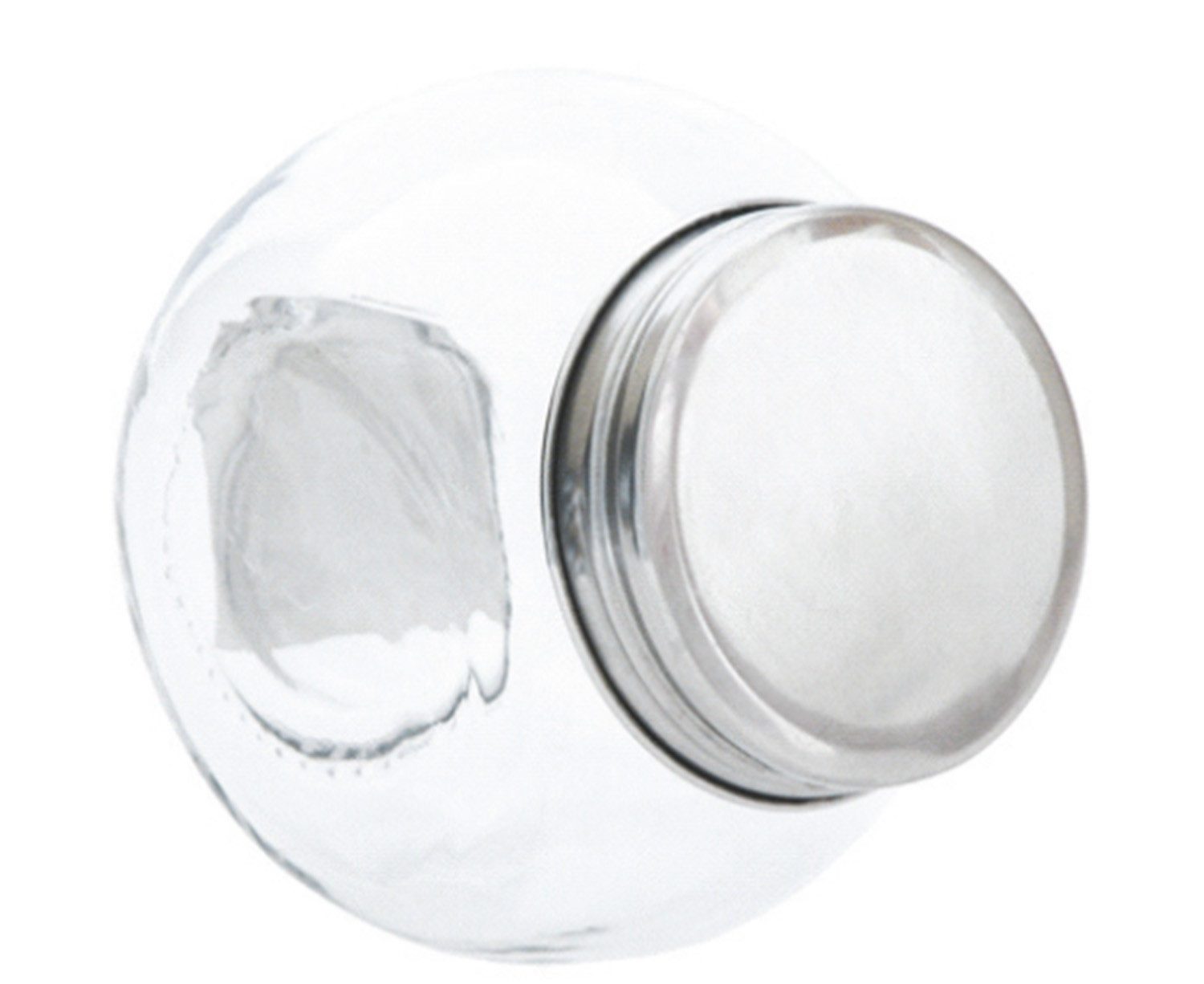 Vorratsglas Vorratsbehälter Glas transparent 1 Stück, Glas, (Stück, 1-tlg., Vorratsbehälter), Vorratsbehälter Glas Glas Vorratsdosen Glas Aufbewahrungsbehälter K