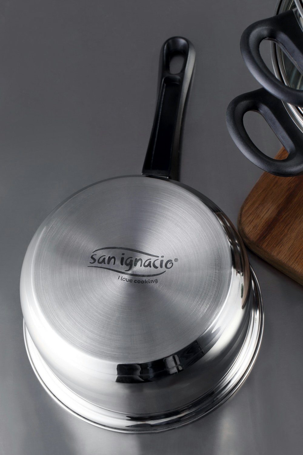 San Ignacio Topf-Set Kochtopf-Set Edelstahl Kochset "Toledo", Edelstahl rostfrei (5-tlg), ergonomischer Griff