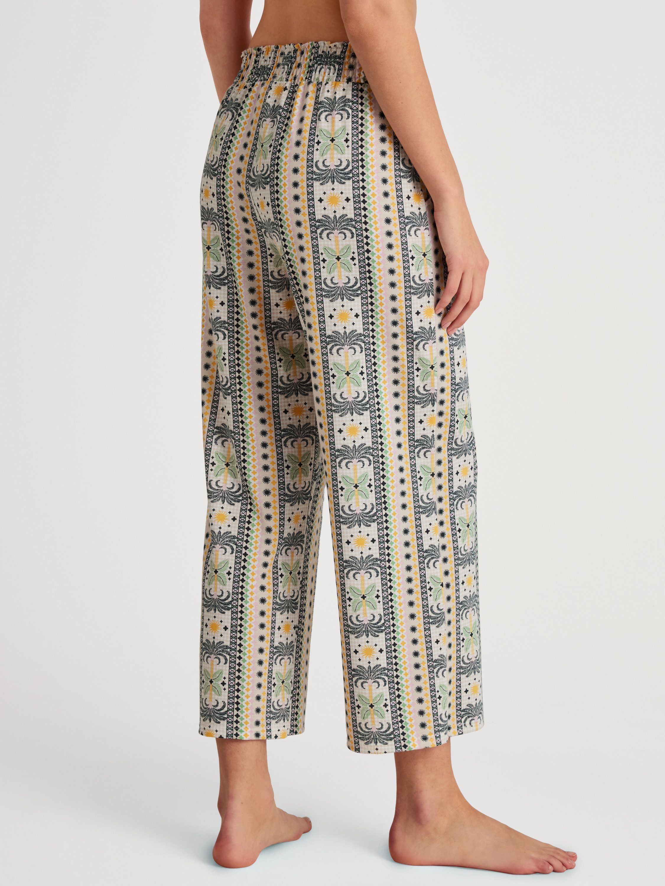 CALIDA Pyjamahose Favourites Sun Damen (1-tlg) mit Seitentaschen, aus 100% Baumwolle