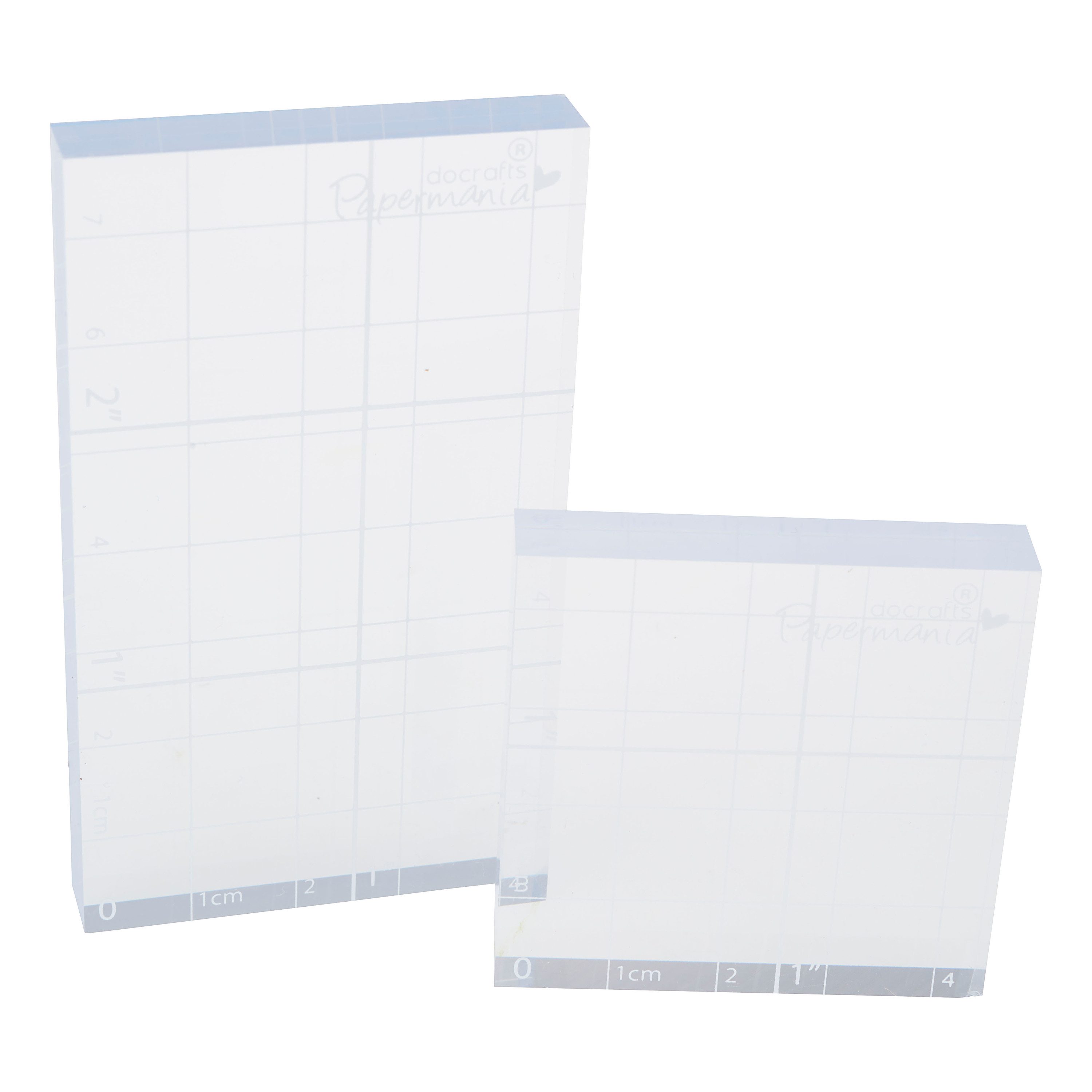 Papermania Stempel Acrylblock, 2 Stück