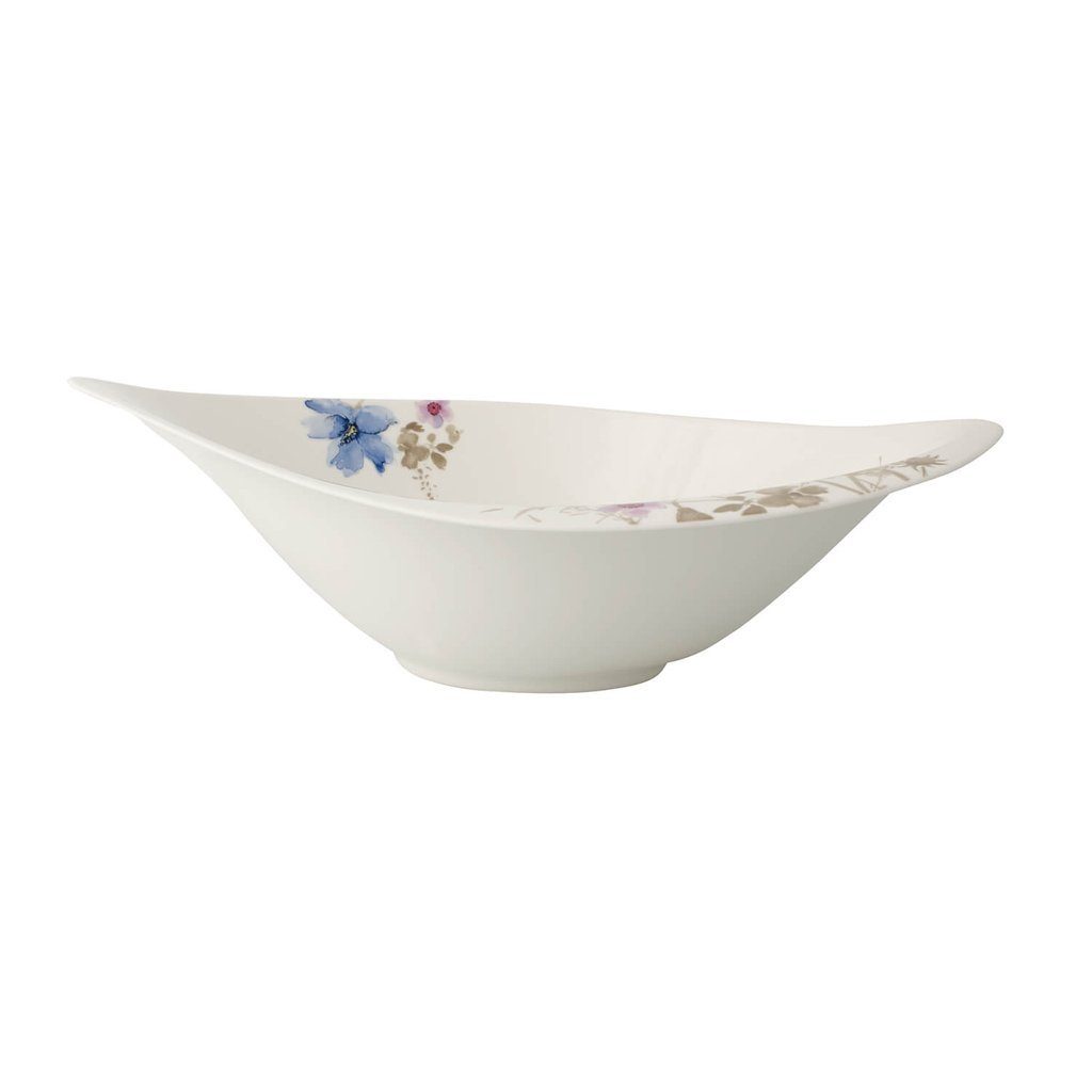 Villeroy & Boch Salatschüssel Mariefleur Gris Serve & Salad Salatschüssel, Porzellan, (1-tlg)