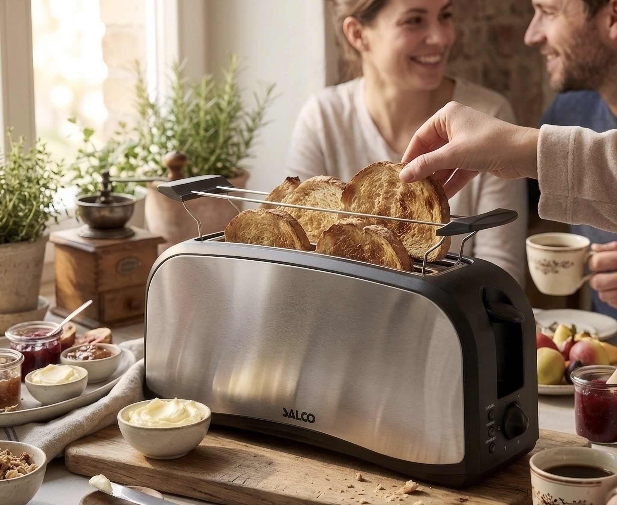 SALCO Toaster MT-1000, 1 langer Schlitz, für 1 Scheibe, 1000 W