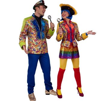 Orlob Kostüm Deluxe Patchwork Jacke - Karneval Kostüm für Herren