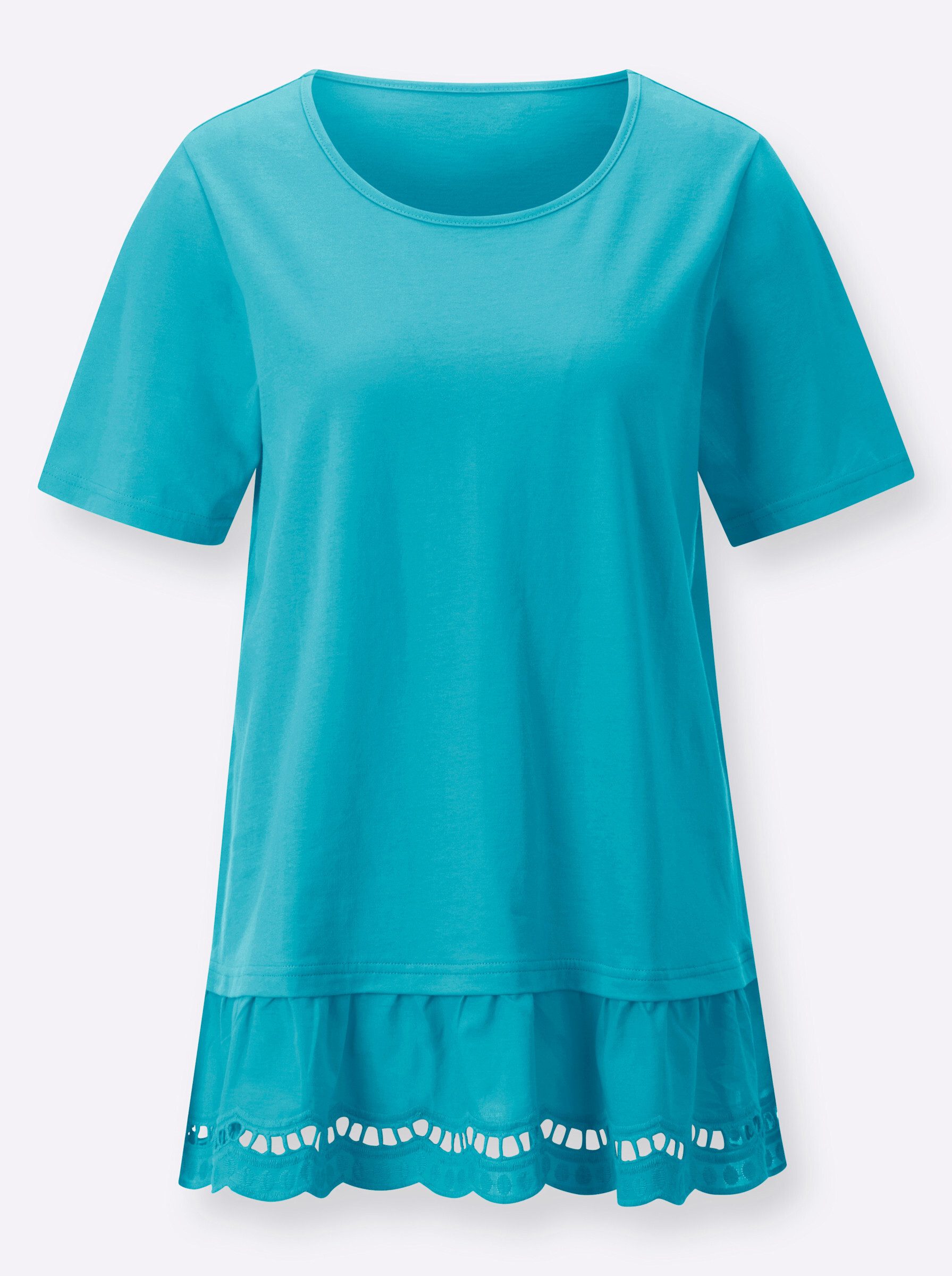 Sieh an! T-Shirt Longshirt Kurzarm – Bild 4 von 4