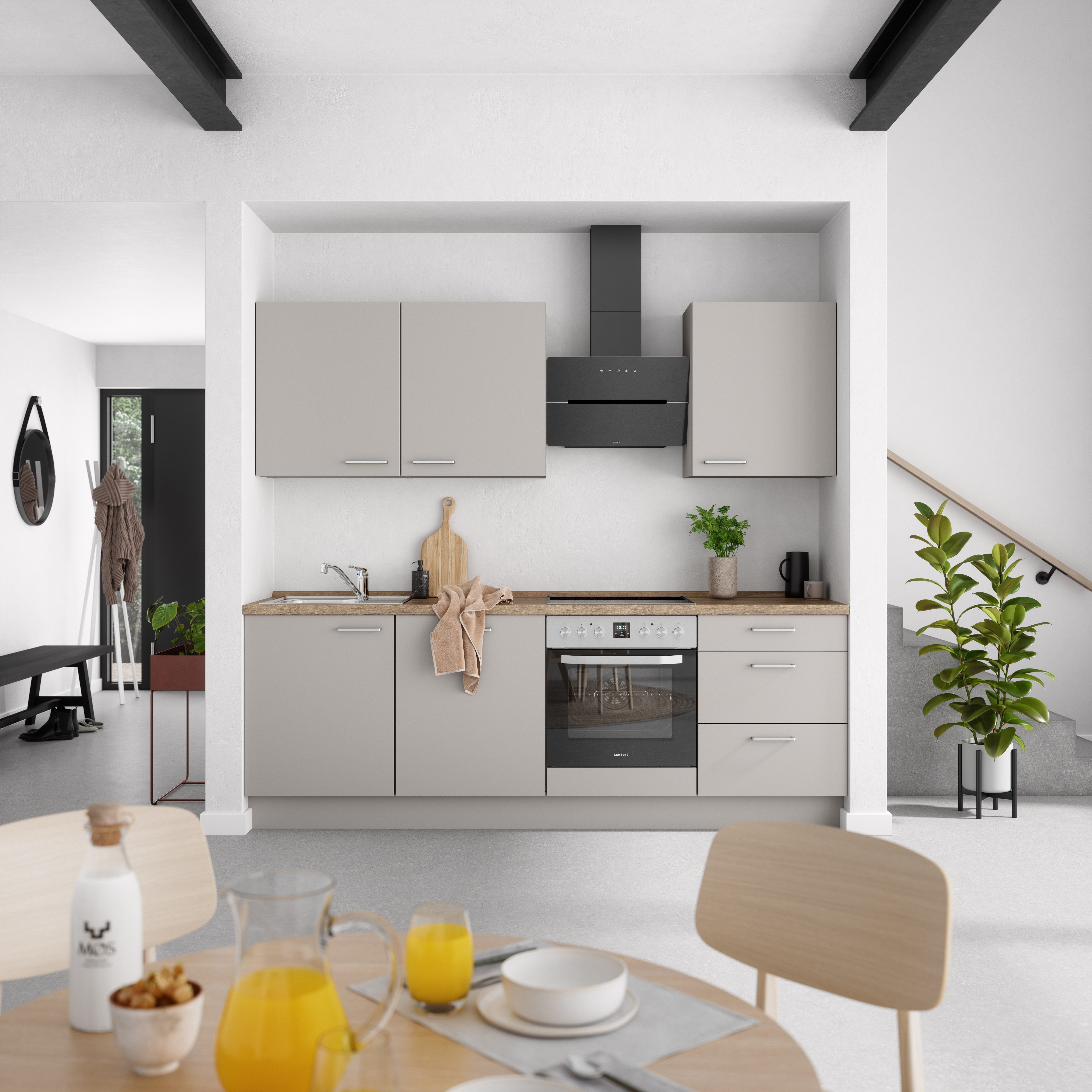 nobilia Küchenzeile ""Touch II"" vormontiert, Ausrichtung wählbar, Breite 2 günstig online kaufen