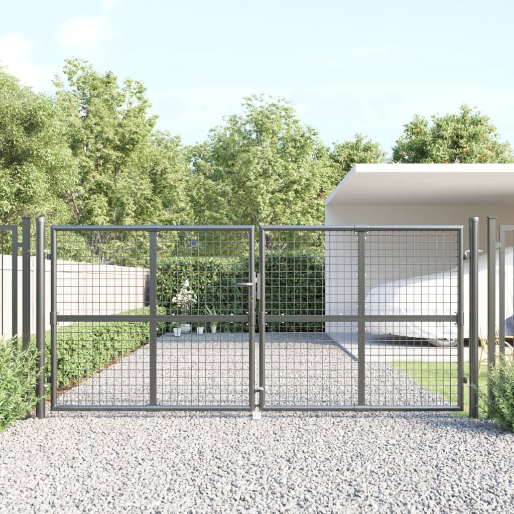 Thumbnail - vidaXL Gartentor, Mesh-Gartentor Anthrazit 300x175 cm Verzinkter Stahl