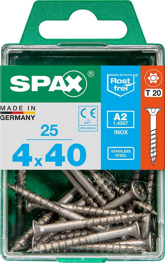 Holzbauschraube - TX Spax 40 x 4.0 25 Universalschrauben SPAX 20 mm
