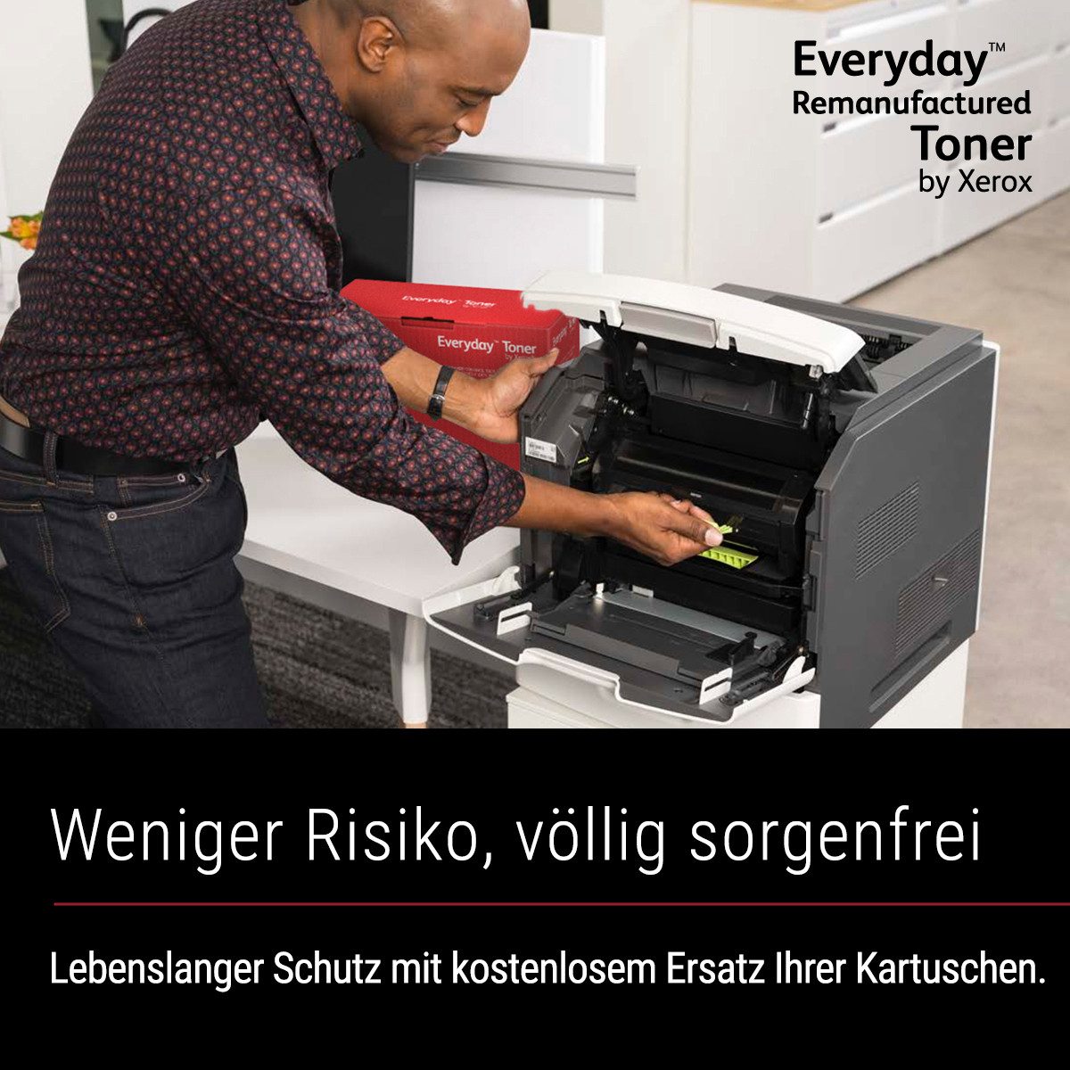 Xerox Toner Lasertoner Druckerpatrone Tonerkartusche Spar-Set, 1-tlg., wiederaufbereitet, kompatibel Canon C-EXV58, schwarz