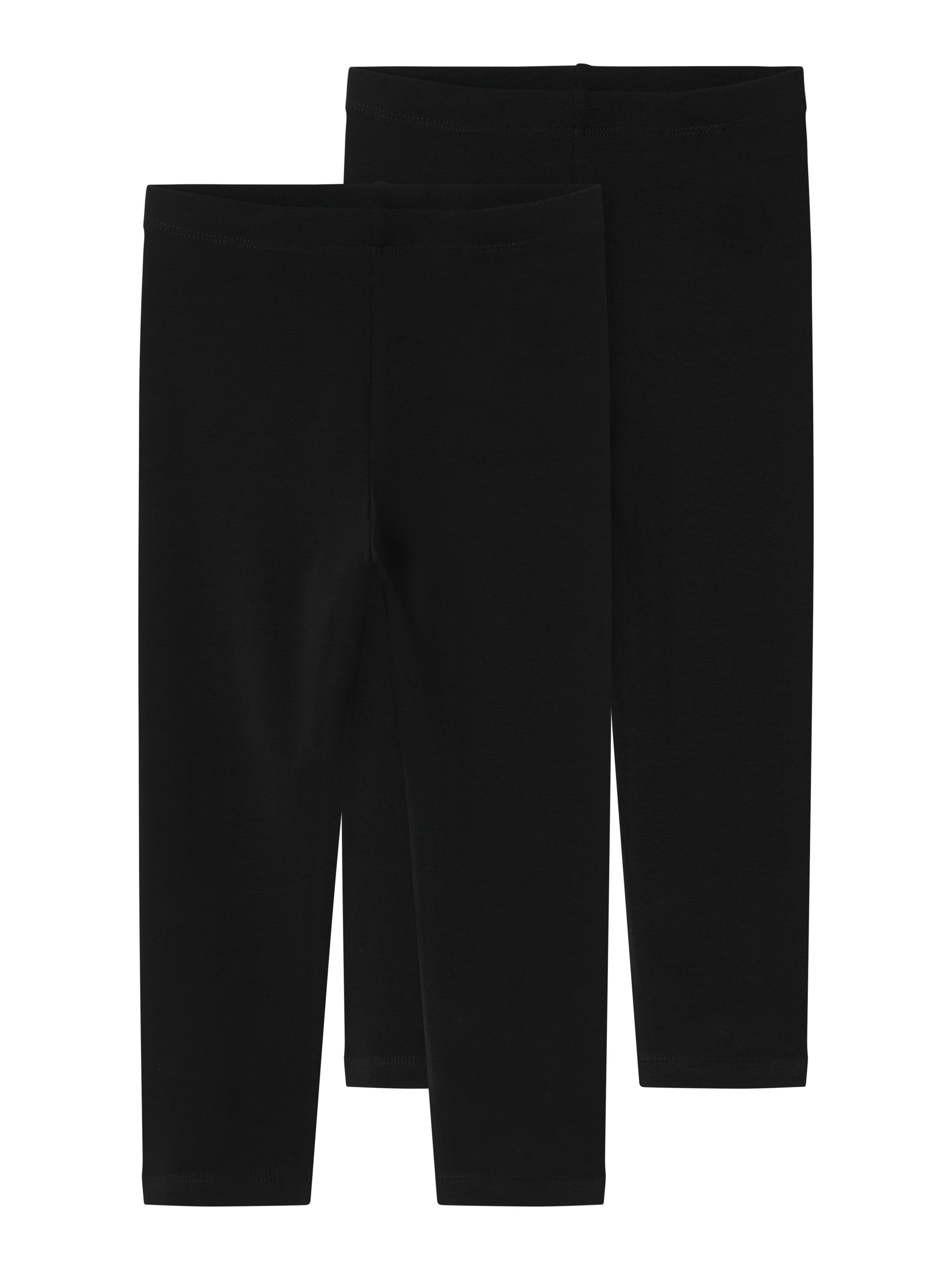 Name It Caprileggings NKFVIVIAN 2P CAPRI LEGGING F NOOS (Packung, 2-tlg) aus Baumwollmischung mit Elasthan, Regular Fit, wadenlang, elastisch