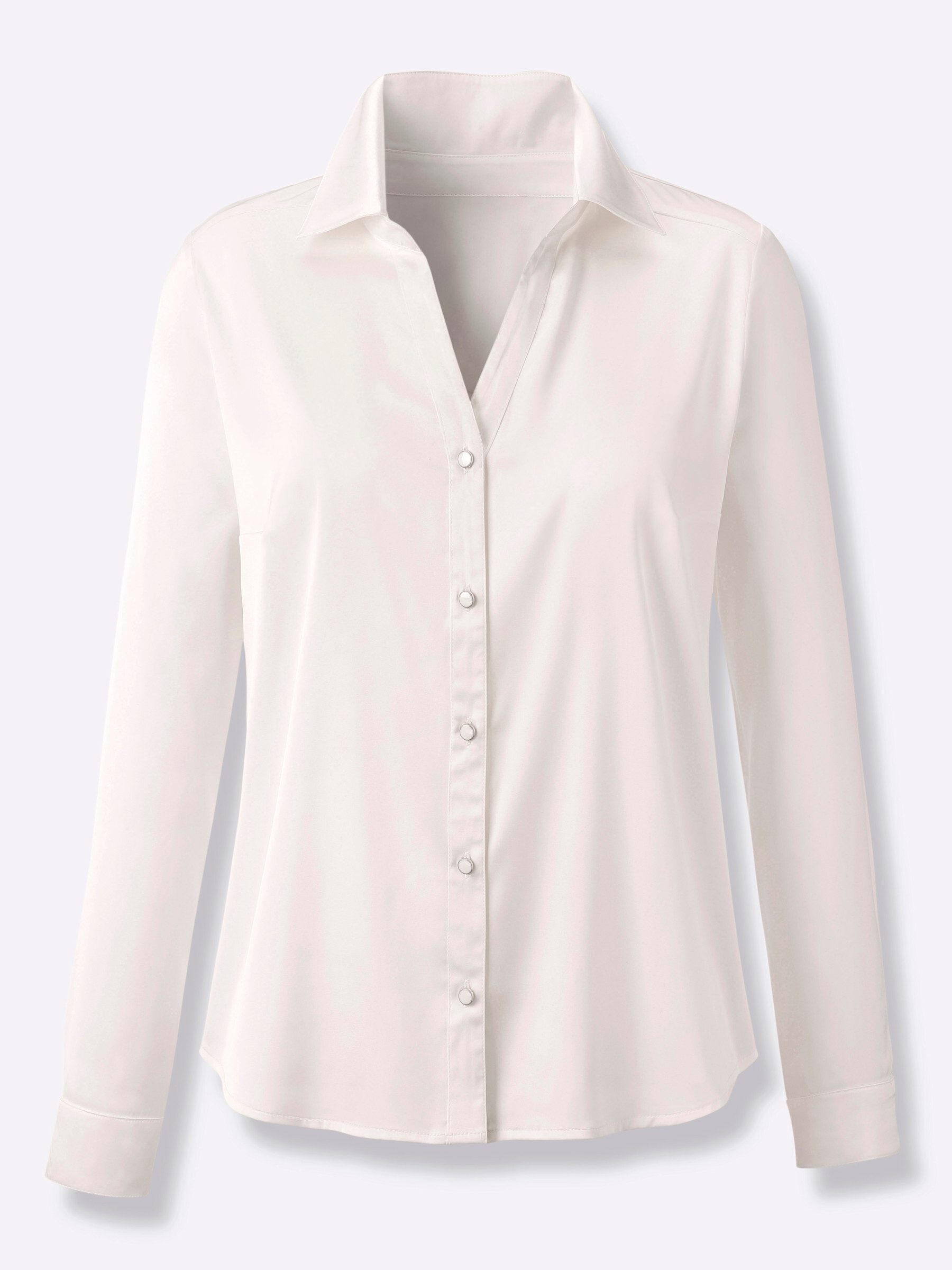 creation L Klassische Bluse Satin-Bluse Langarm günstig online kaufen