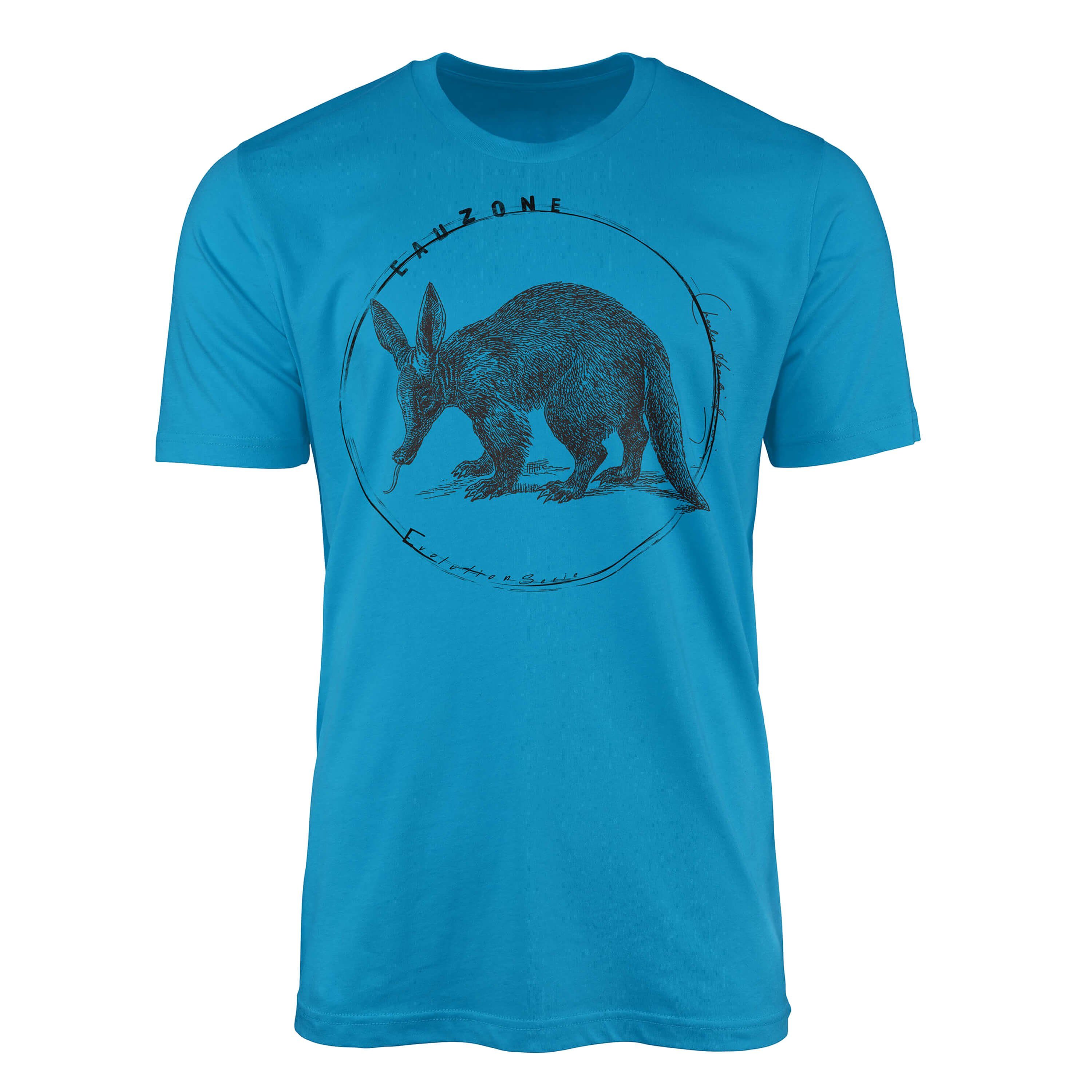 Sinus Art T-Shirt Evolution Herren T-Shirt Erdferkel Atoll