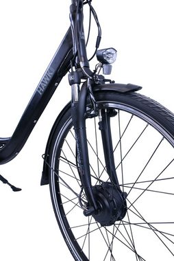 HAWK Bikes E-Bike HAWK eCity Wave, 7 Gang Shimano Nexus 7-Gang Schaltwerk, Nabenschaltung, Frontmotor, 468 Wh Akku