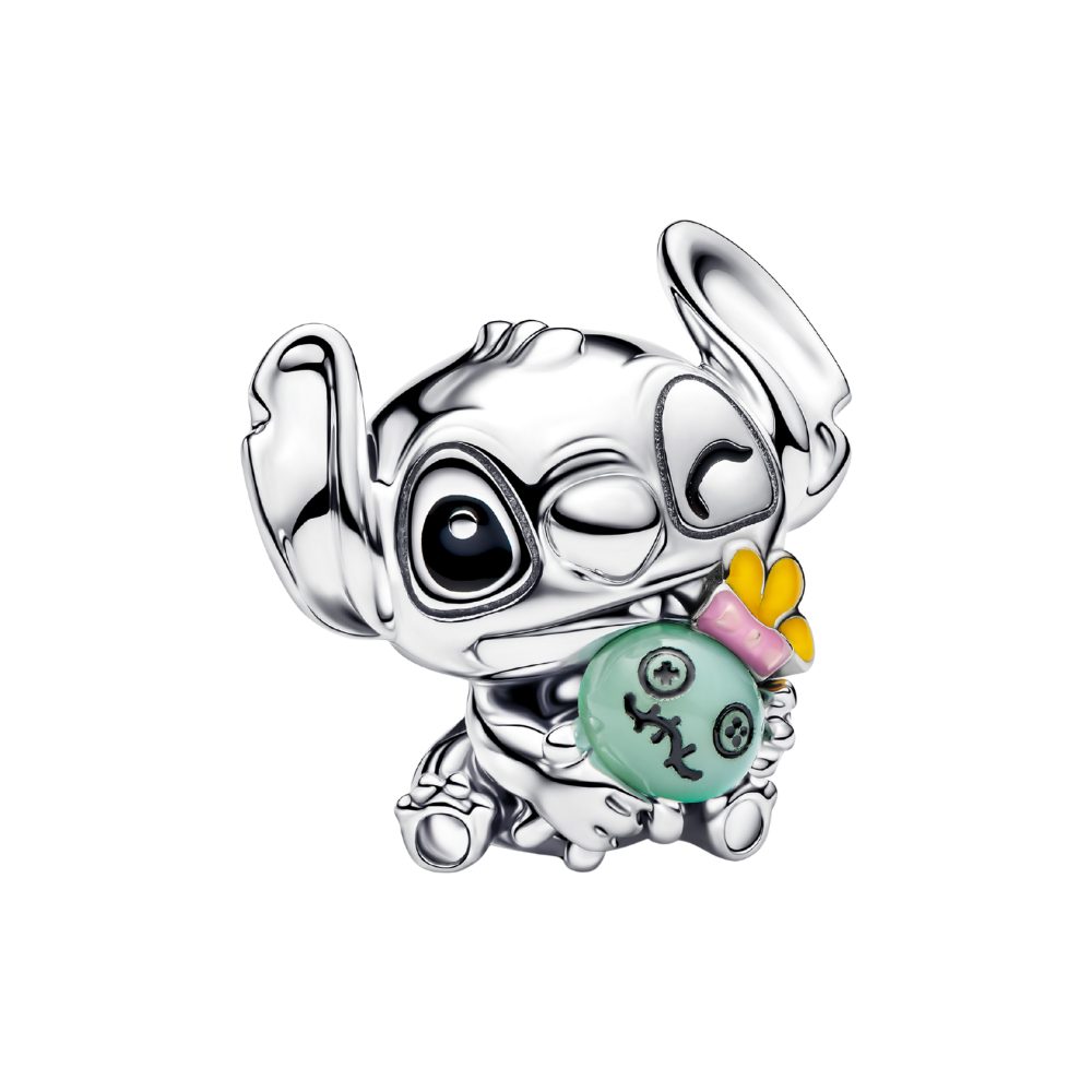 Pandora Charm-Einhänger 794554C01, Disney, Stitch, Scrump, Murano-Glas