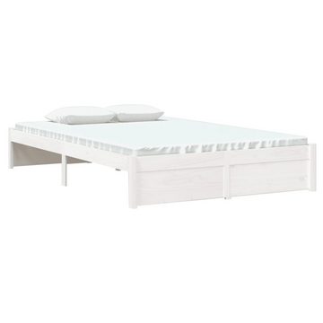 furnicato Bett Massivholzbett Weiß 120x200 cm Kiefer