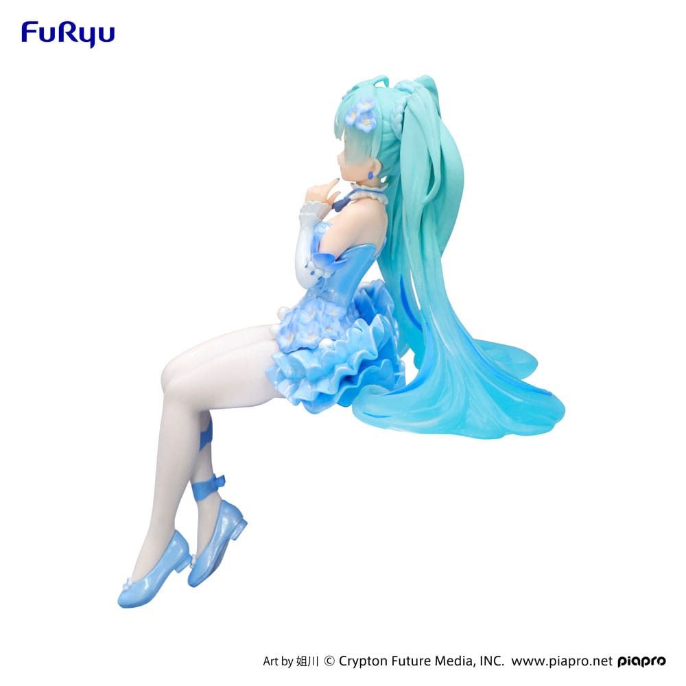 FuRyu Merchandise-Figur Hatsune Miku Flower Fairy Nemophila Pail Blue Color Ver. 15 cm