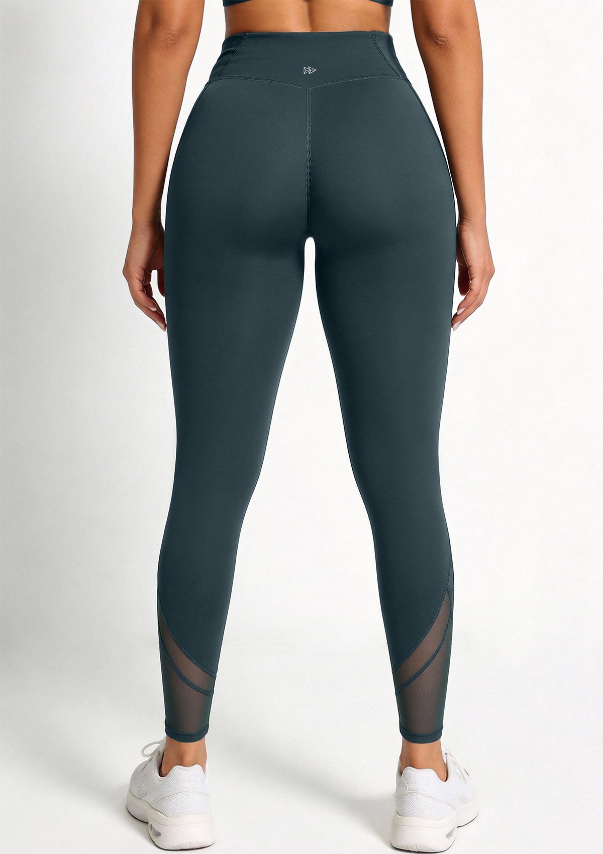 Yvette Leggings Damen Sporthose Lang mit Mesh Blickdicht Fitness, 192A02