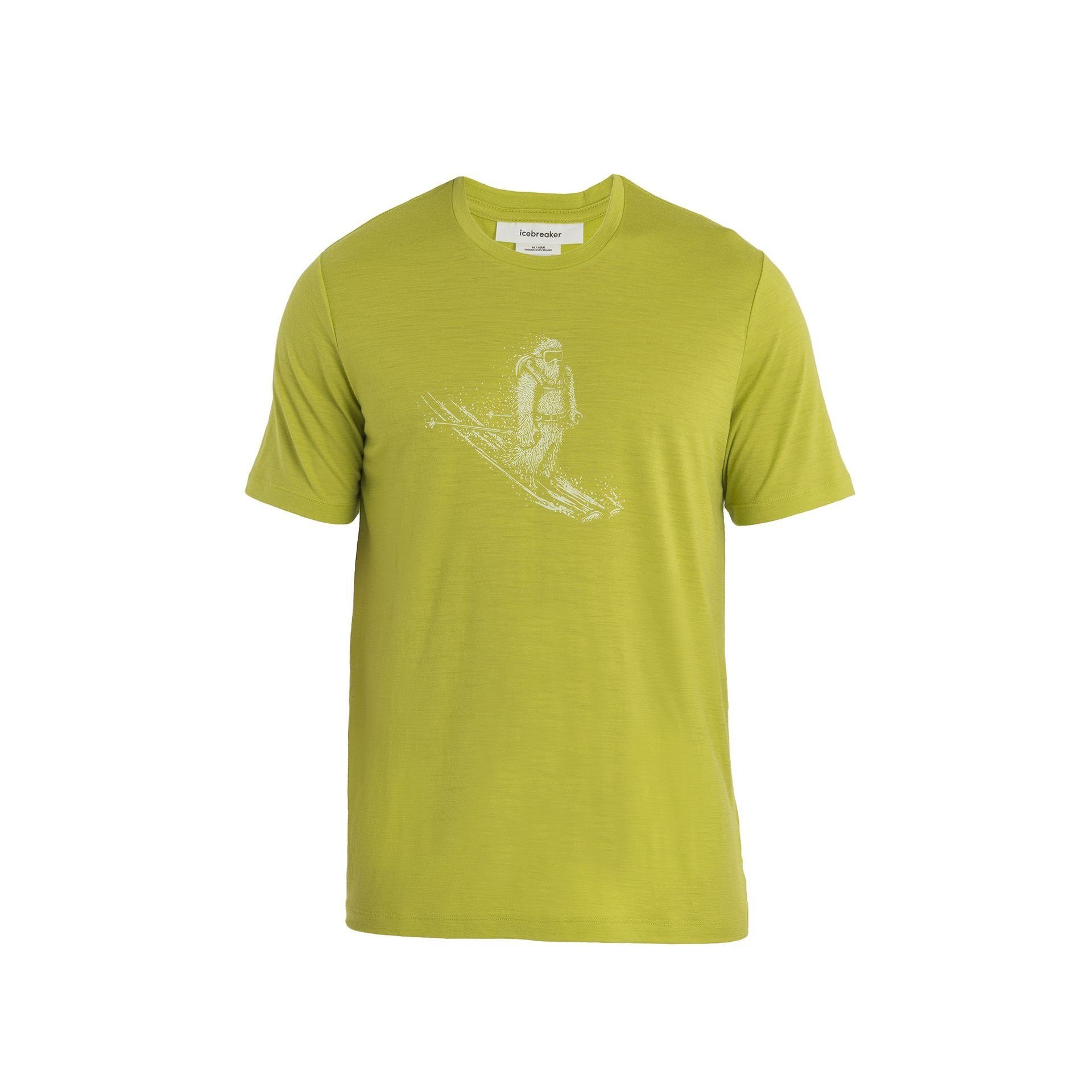 Icebreaker T-Shirt Tech Lite II SS Skiing Yeti (100% Merino, Stoffstärke 150 Ultralight)