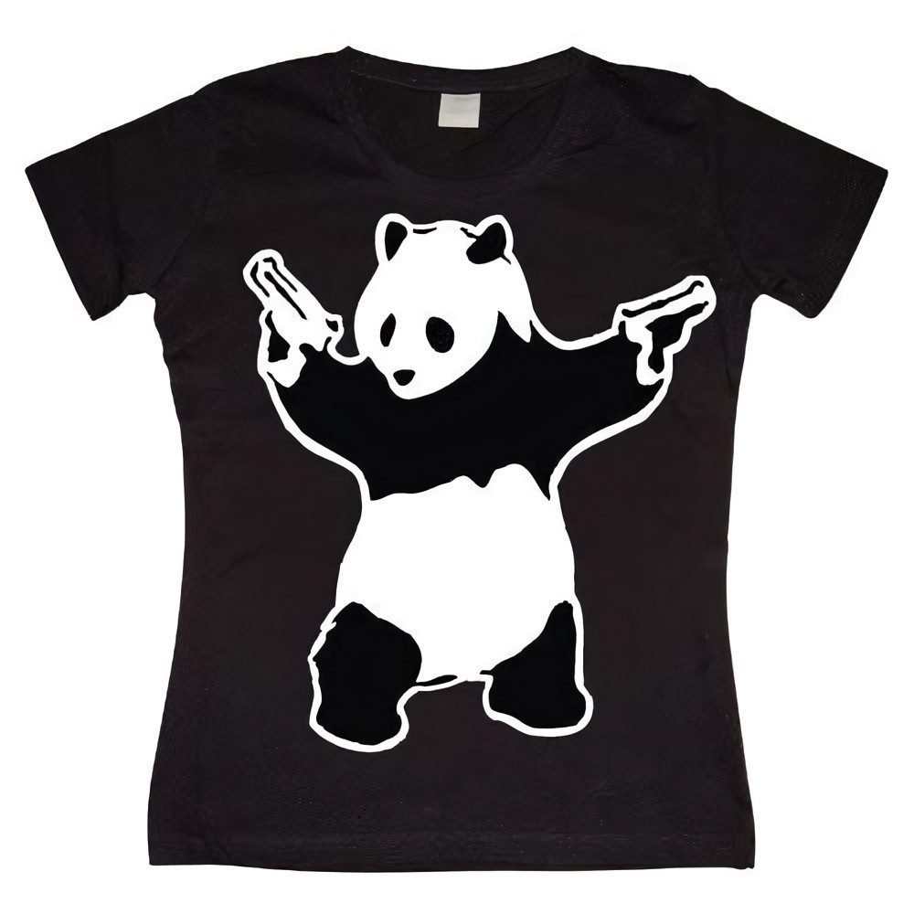 BANKSY T-Shirt Panda Girly T-Shirt