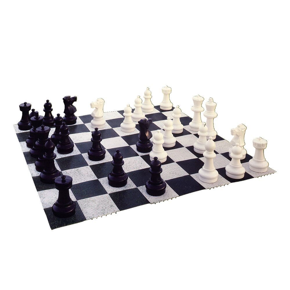 rolly toys® Spielesammlung Spielfeld Outdoor-Schach, Outdoor-Spielfeld für Dame- und Schachspiele