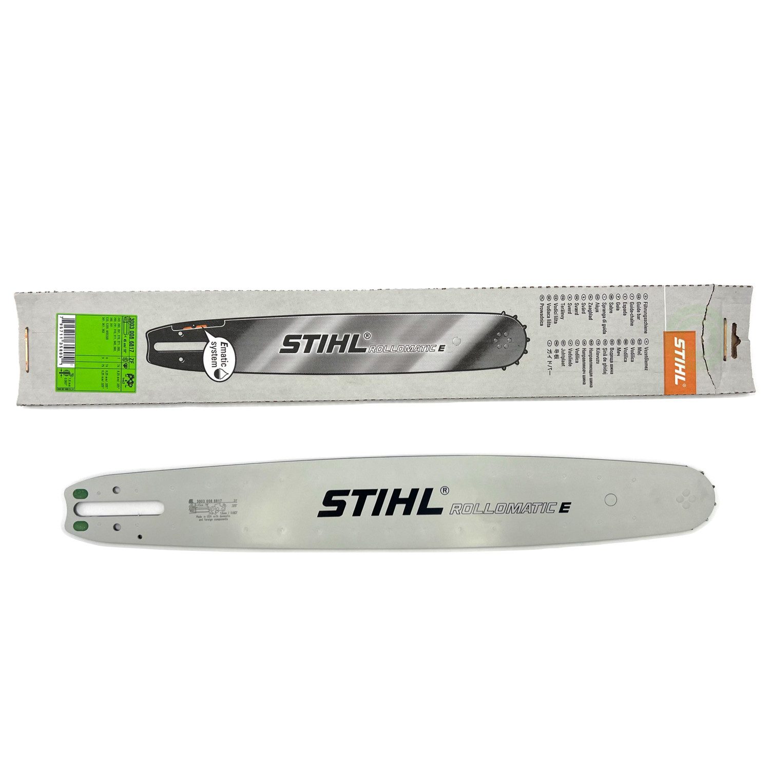 STIHL Führungsschiene Führungsschiene Rollomatic E 45cm / 18" - 0.325" - 1,6 mm 30030086817, 1,6 mm, (Führungsschiene Rollomatic E 45cm / 18" - 0.325" - 1,6 mm 30030086817, 1-St., Führungsschiene Rollomatic E 45cm / 18" - 0.325" - 1,6 mm 30030086817)