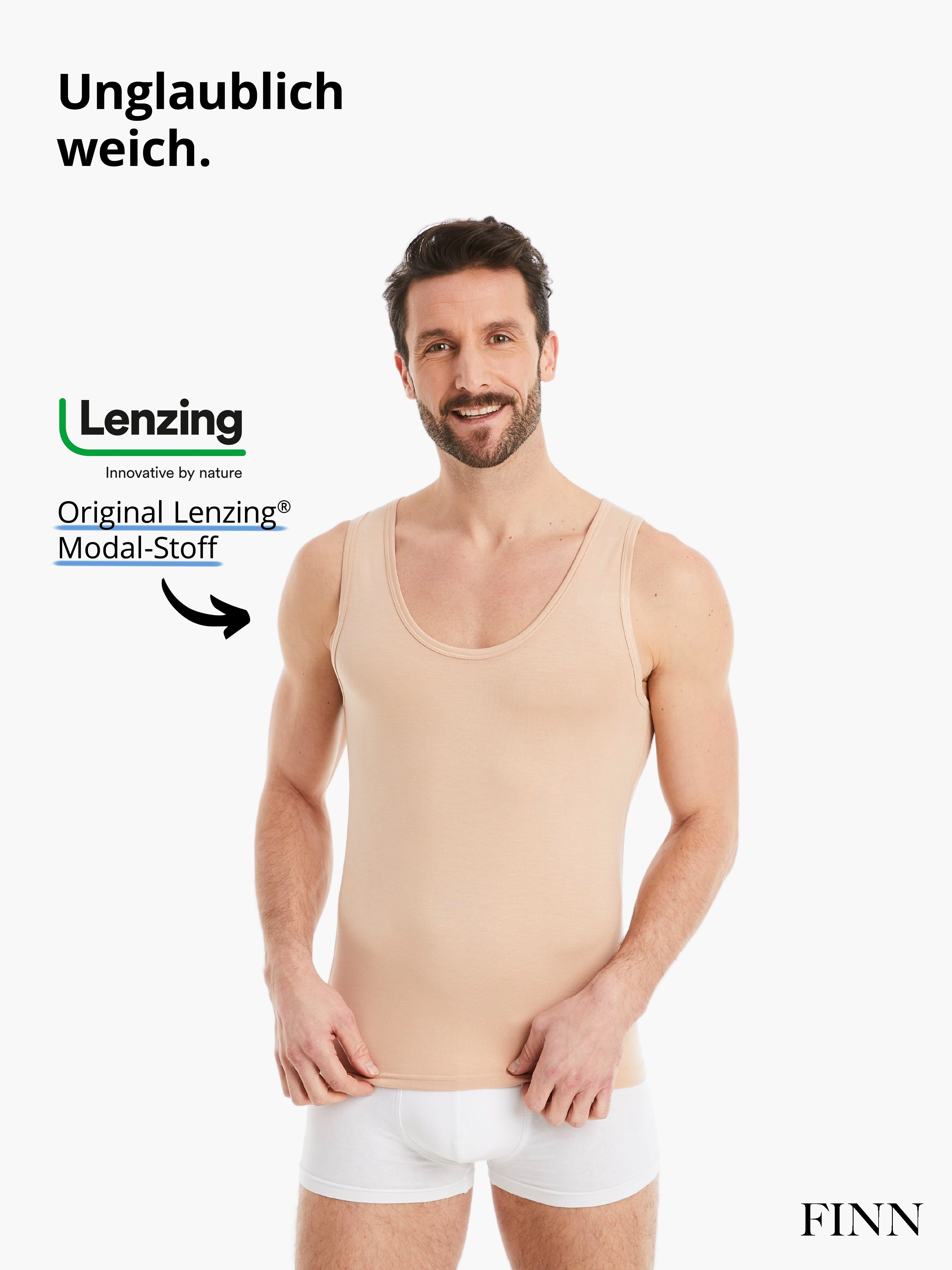 FINN Design Achselhemd Business Unterhemd Herren Ärmelloses Tank-Top Das perfekte Achsel-Shirt für Männer unter Hemd und Anzug