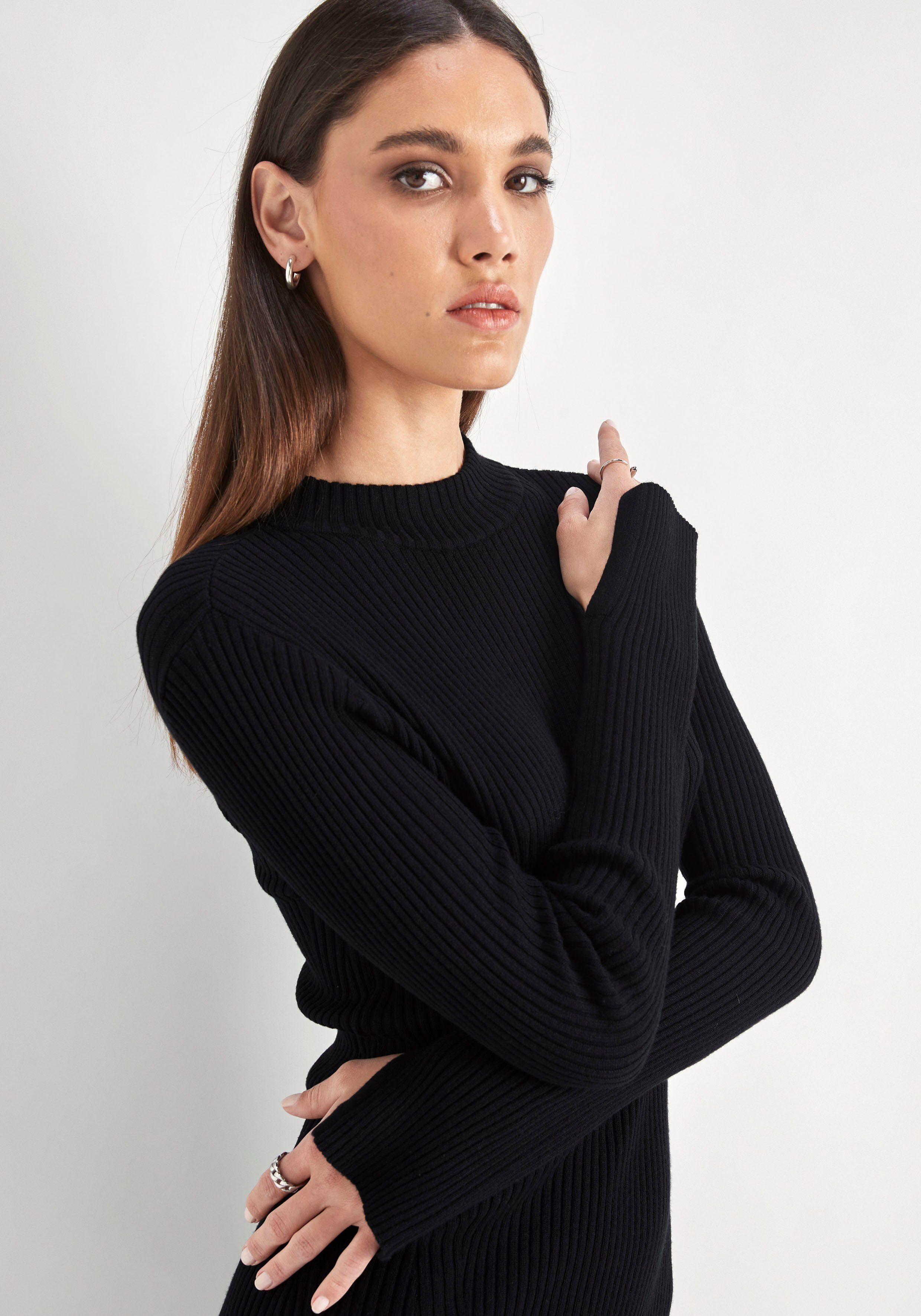 HECHTER PARIS Strickkleid mit Gehschlitz