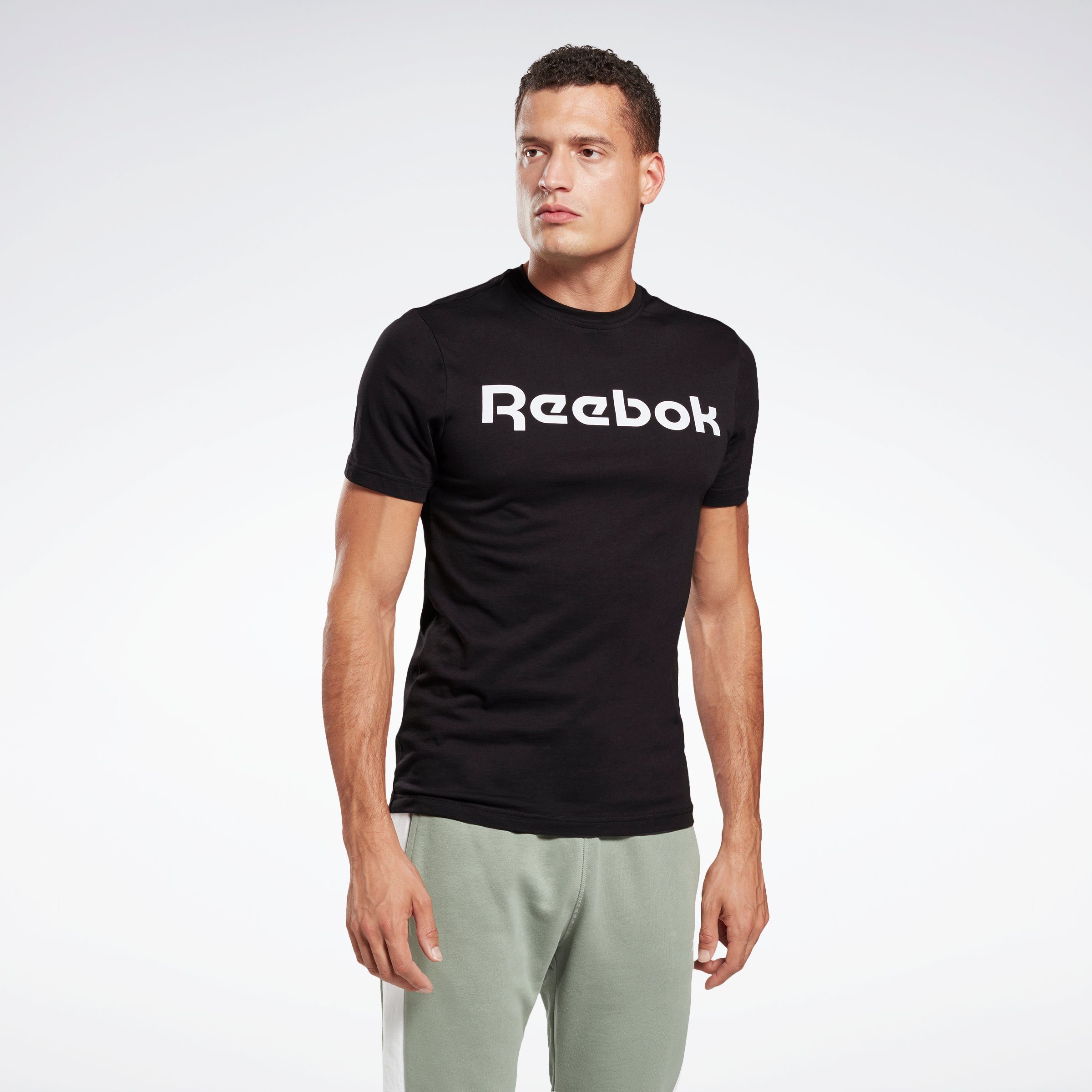 schwarz LOGO LINEAR GRAPHIC SERIES T-Shirt Reebok
