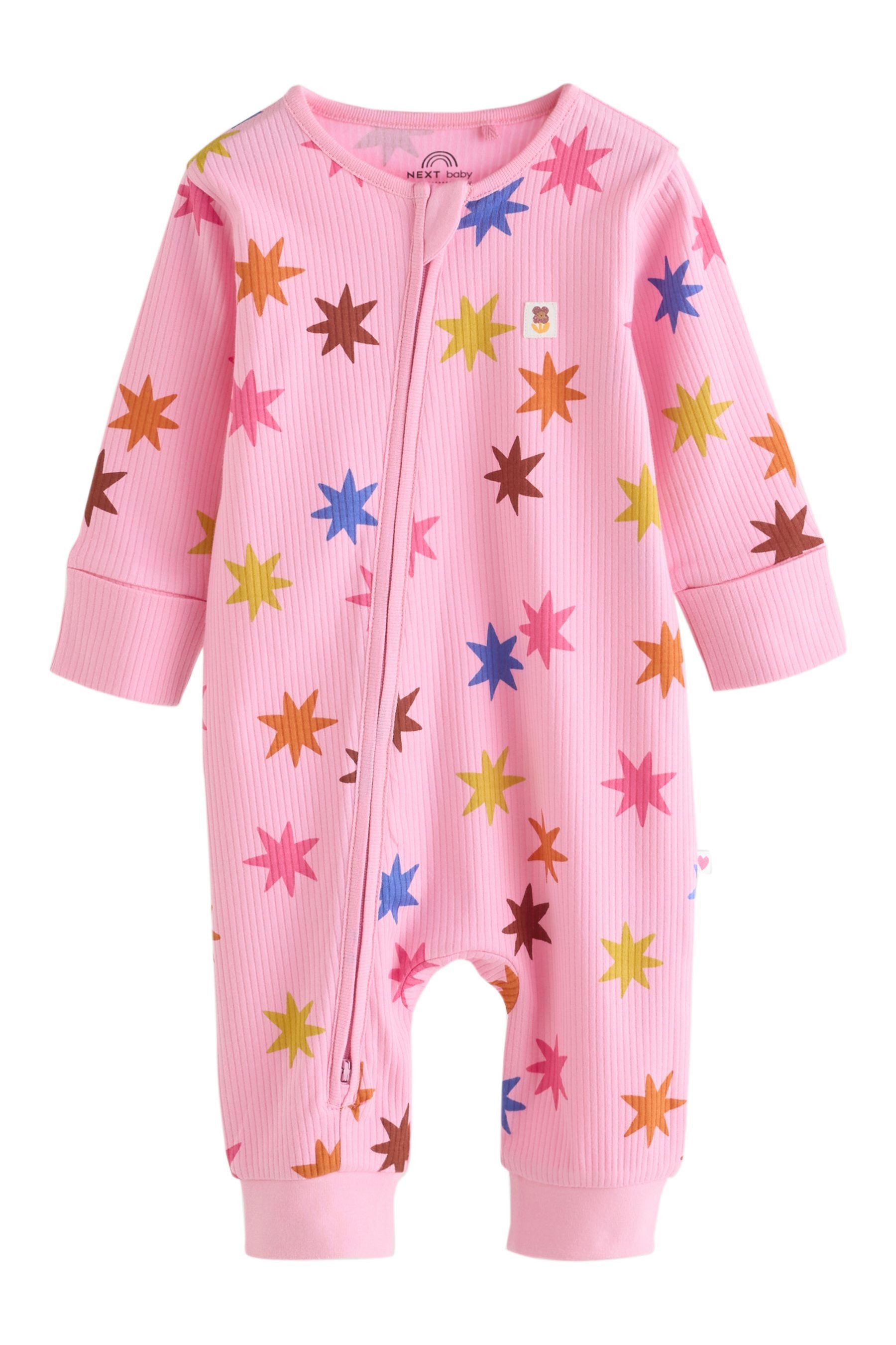 Next Schlafoverall Babyschlafanzüge mit Zweiwege-RV, 3er-Pack (3-tlg) – Bild 2 von 5