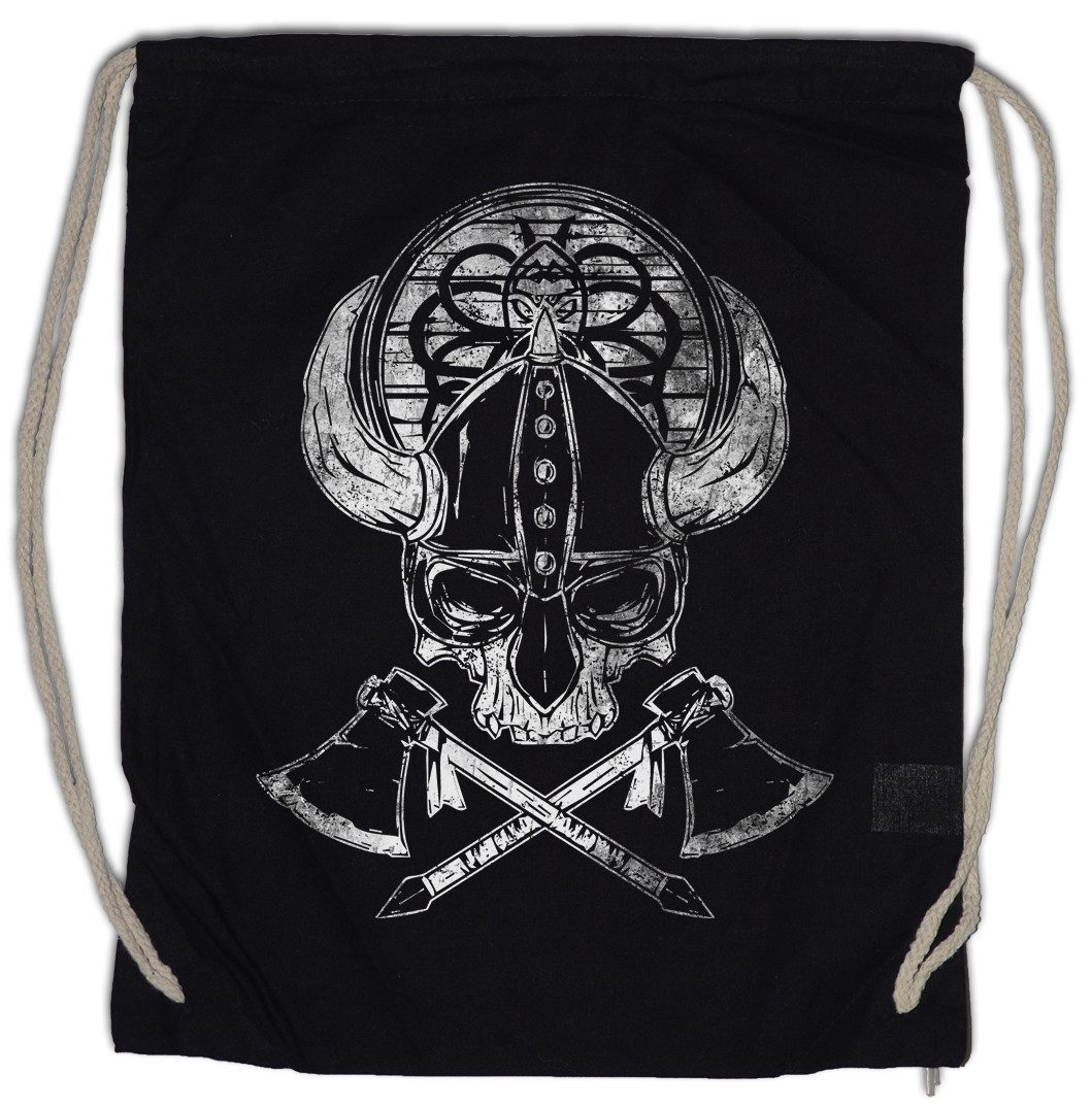 Turnbeutel Viking Skull II Turnbeutel Runen Runes Walhalla Odin Thor Norse