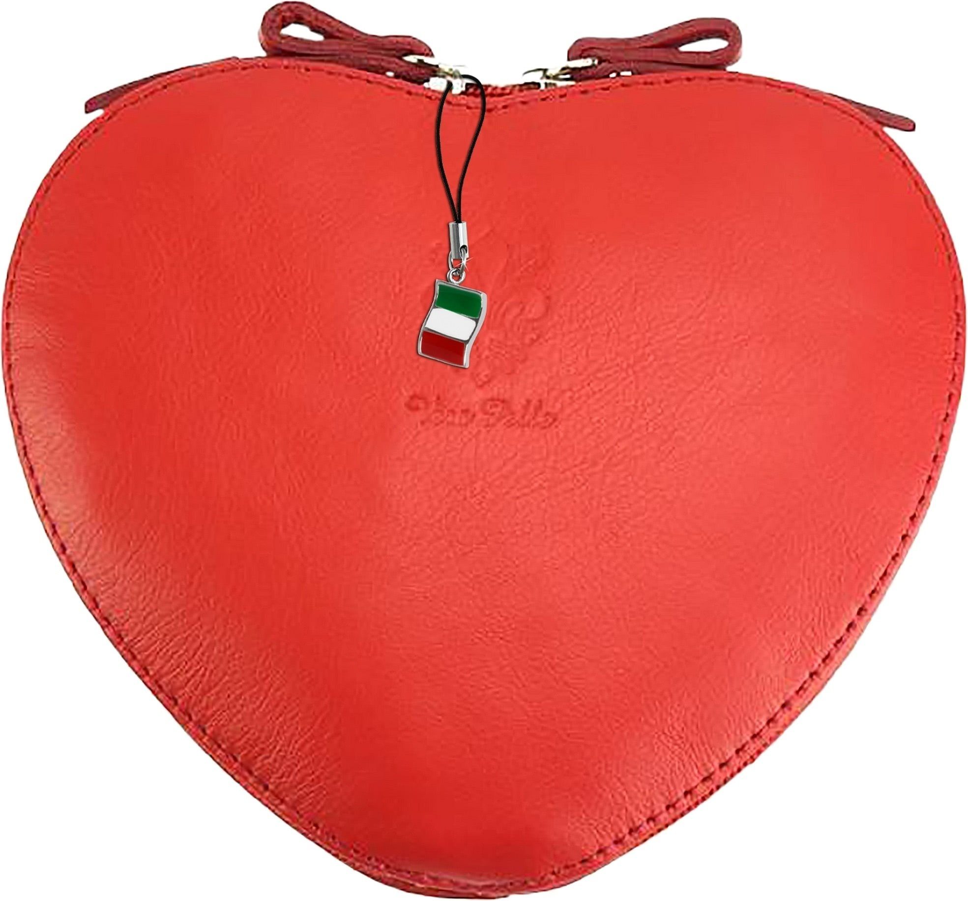 FLORENCE Clutch »OTF121R Florence Damen Umhängetasche Herz«, Damen Tasche  aus Echtleder in rot, ca. 17cm Breite, Herz, Made-In Italy online kaufen |  OTTO
