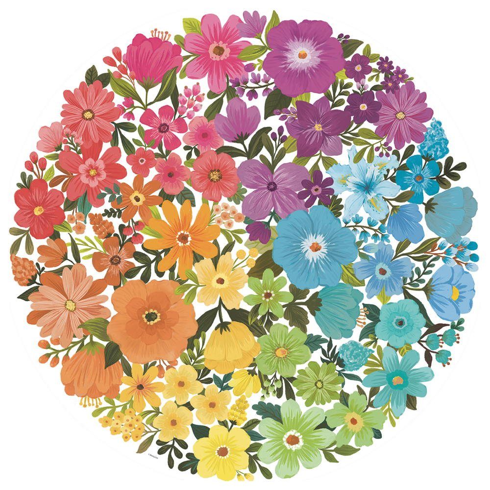 Ravensburger Puzzle 500 Teile Ravensburger Puzzle Circle of Colors Flowers 17167, 500 Puzzleteile