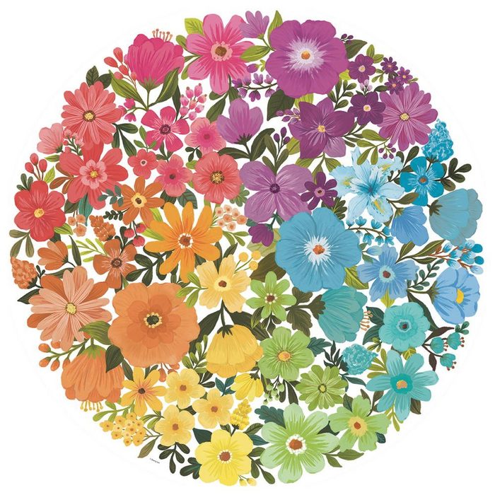 Ravensburger Puzzle 500 Teile Ravensburger Puzzle Circle of Colors Flowers 17167 500 Puzzleteile SY11562