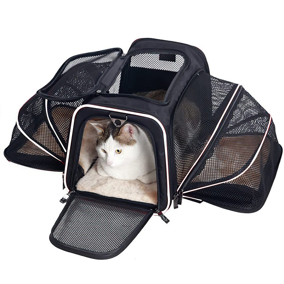 Novzep Tiertransporttasche Haustiertasche mit Schulterriemen,Katzentasche,Große Fassungsvermögen
