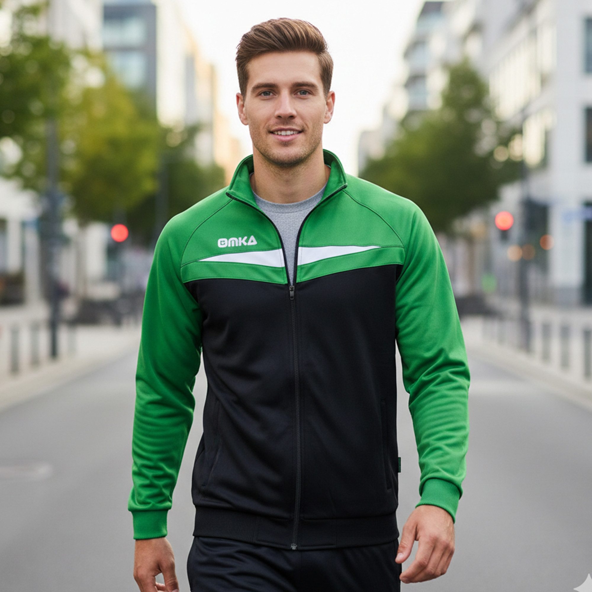 OMKA Trainingsjacke OK200J OMKA Optima Trainingsjacke Joggingjacke Sportjacke