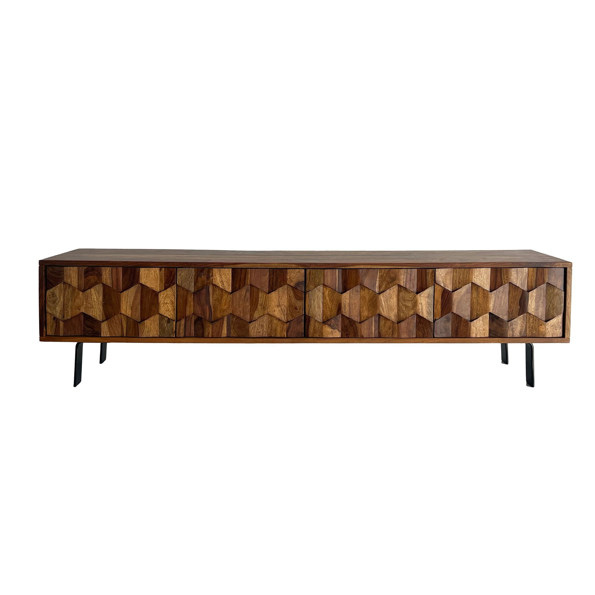 FINEBUY Lowboard FB111175 (vier Türen, 160x40x35 günstig online kaufen