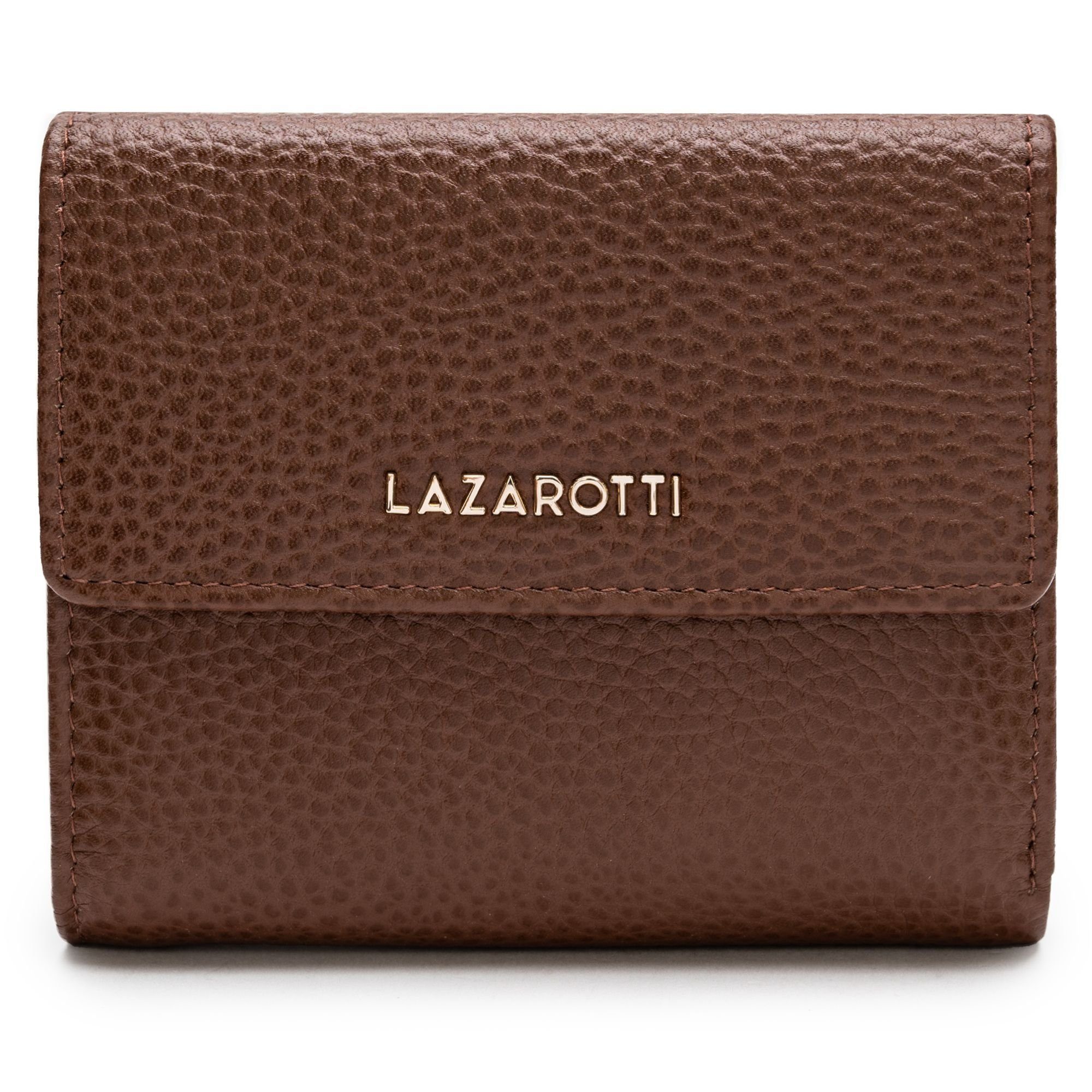 Lazarotti Geldbörse Bologna Leather, Leder brown