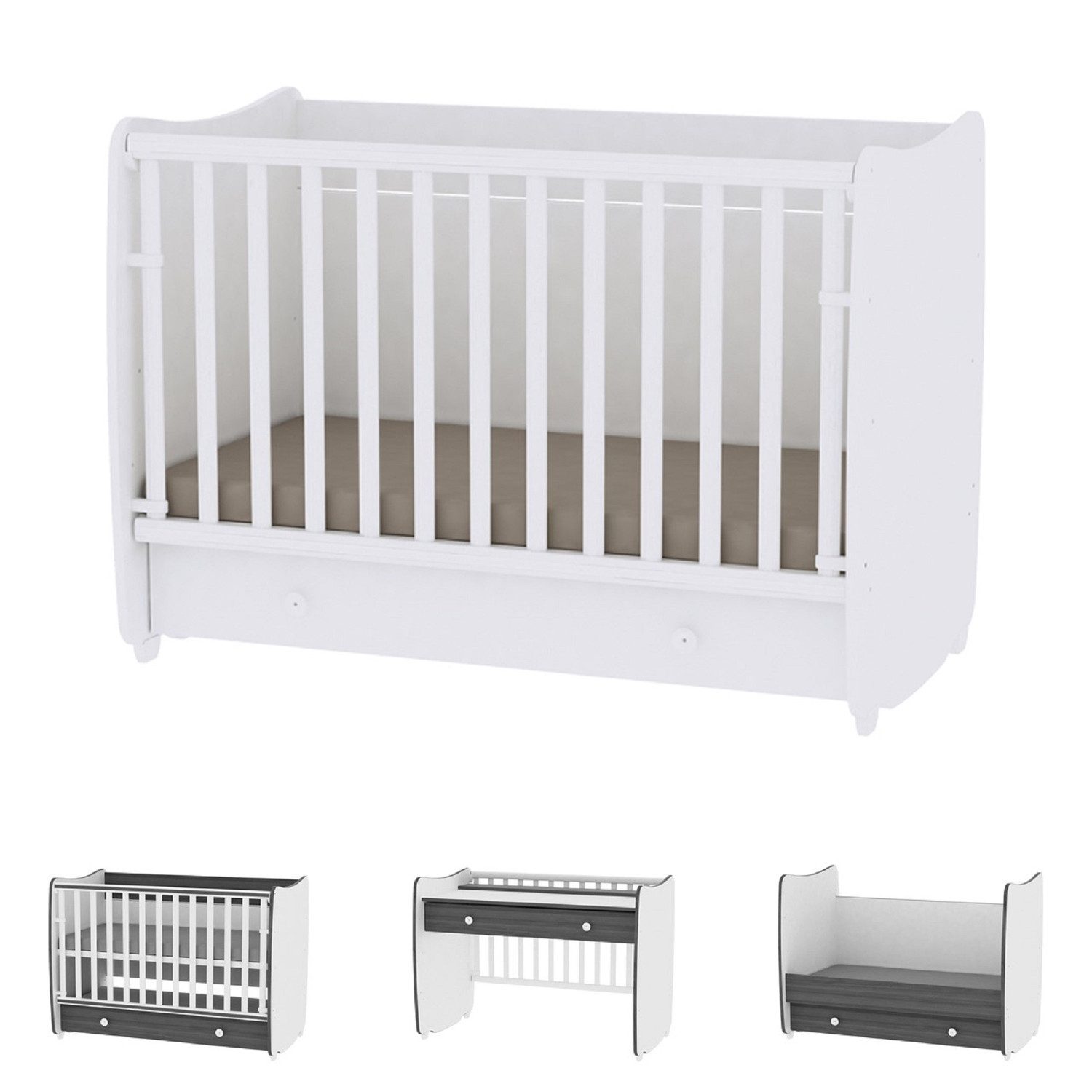Komplettbett Babybett Dream NEW 70 x 140 cm