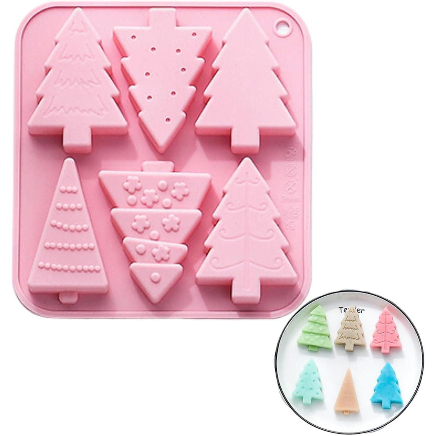 Schokoladenform Weihnachtsbaum-Silikonform Backform Schokoladenform Gelee Kuchen DIY