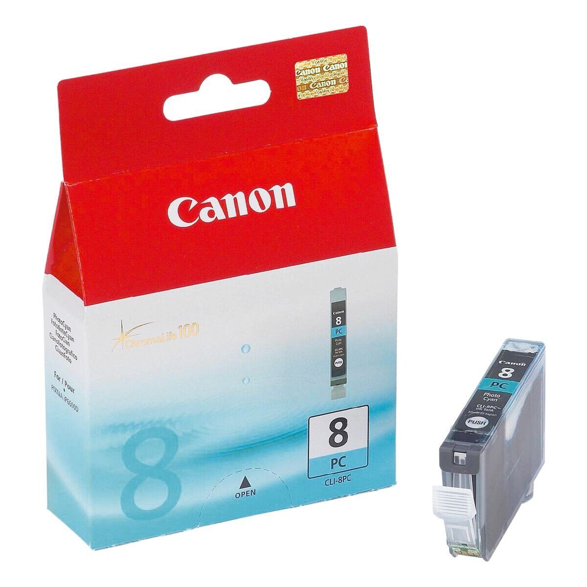 Canon CLI-8PC Tintenpatrone (Original Druckerpatrone, cyan (Photo)