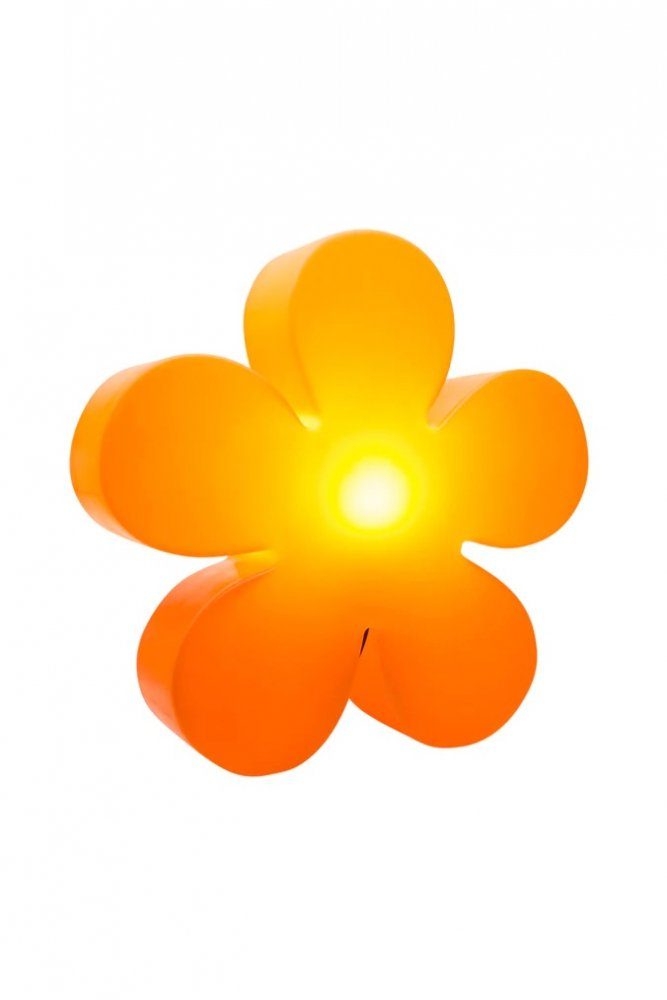 8 seasons design Dekolicht 8 seasons - Motivleuchte Shining Flower Durchmesser 60 cm orange