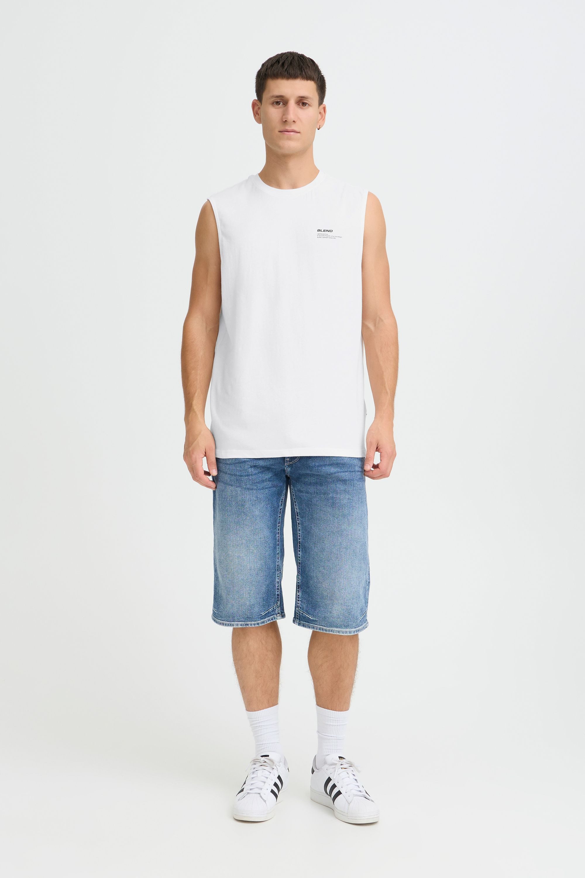 Blend Tanktop BHFlox Lässiges Tanktop mit Rippbündchen
