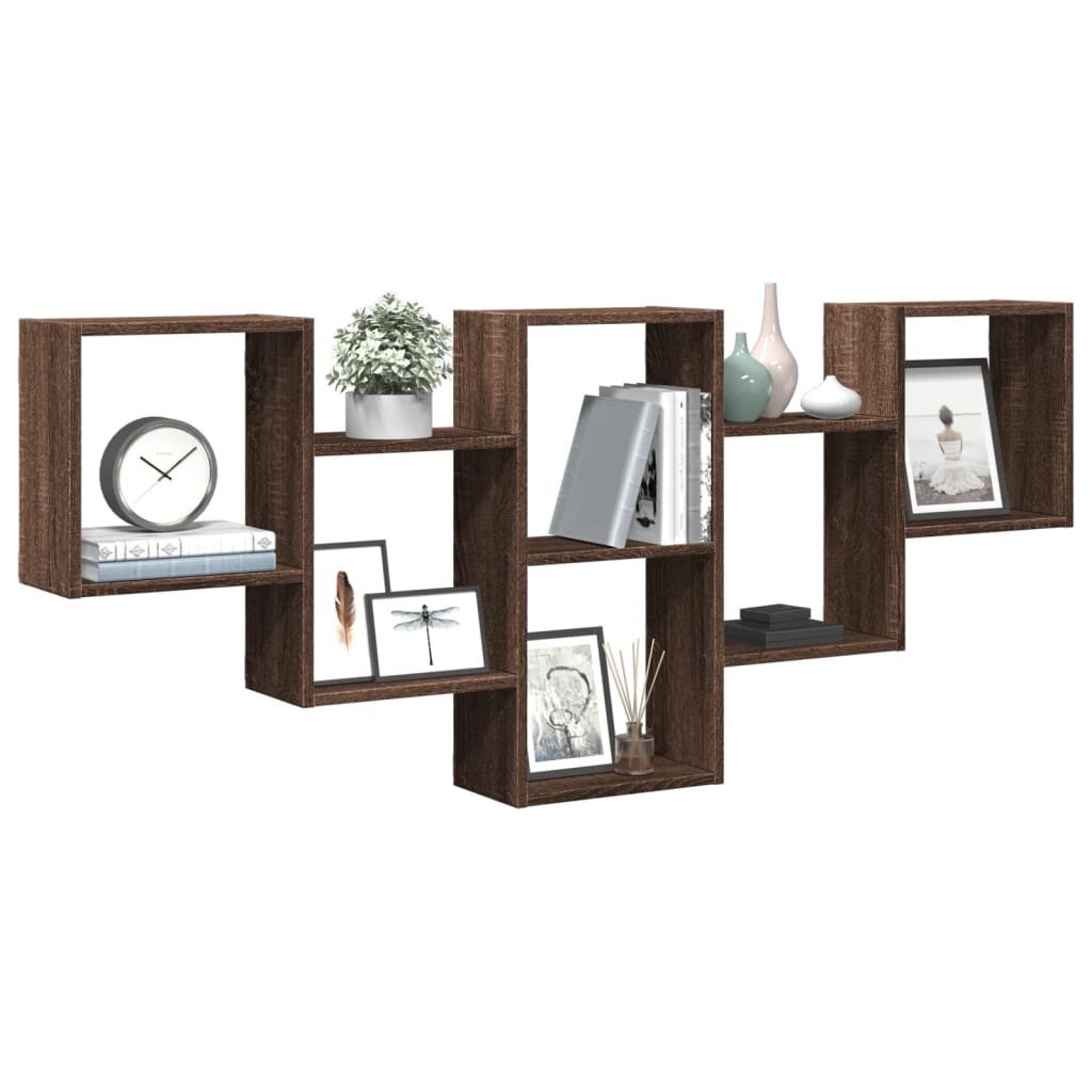 vidaXL Regal Wandregal Braun Eichen-Optik 159x18x66 günstig online kaufen